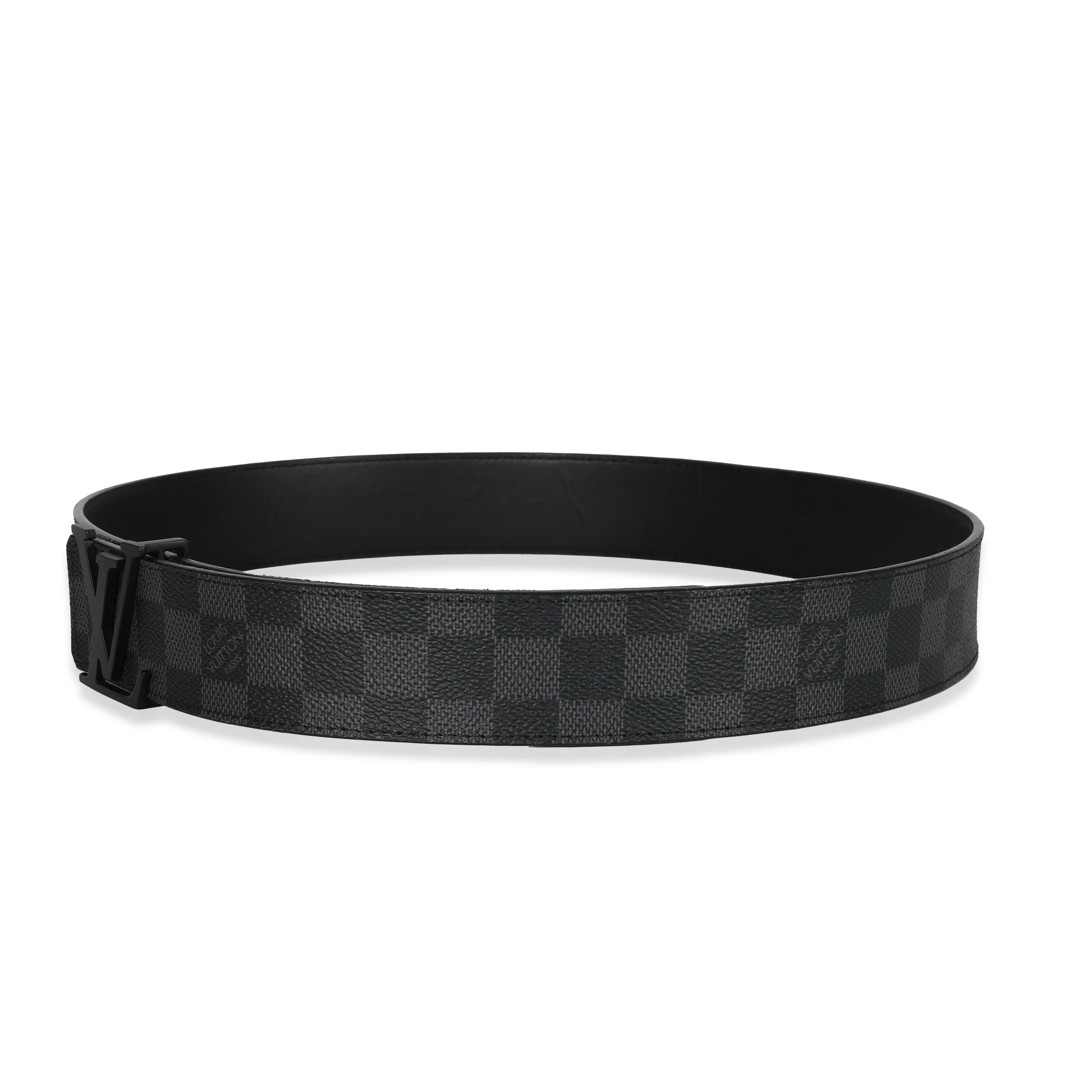 Louis Vuitton Canvas Damier Graphite LV Initiales Belt - Image 2