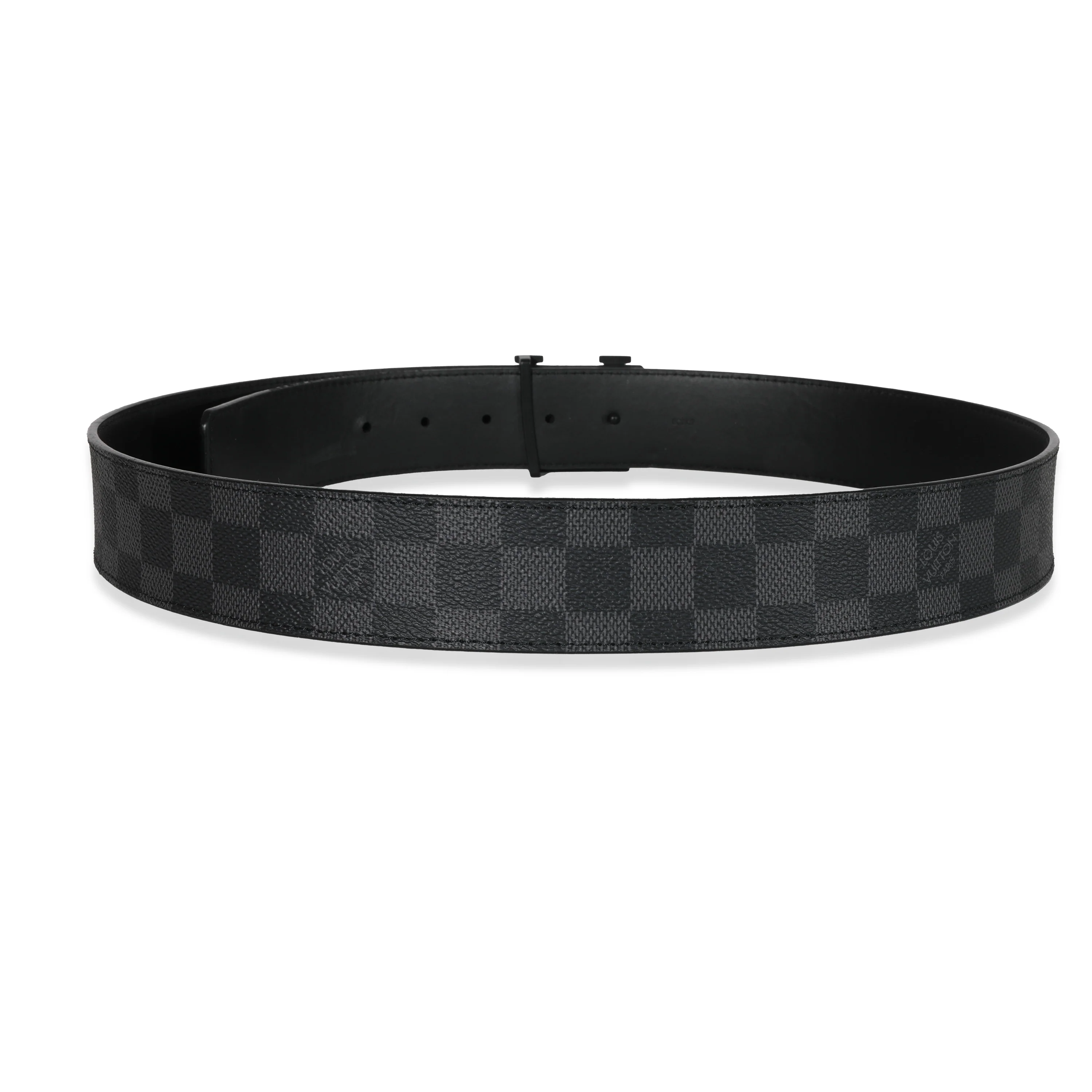Louis Vuitton Canvas Damier Graphite LV Initiales Belt - Image 3