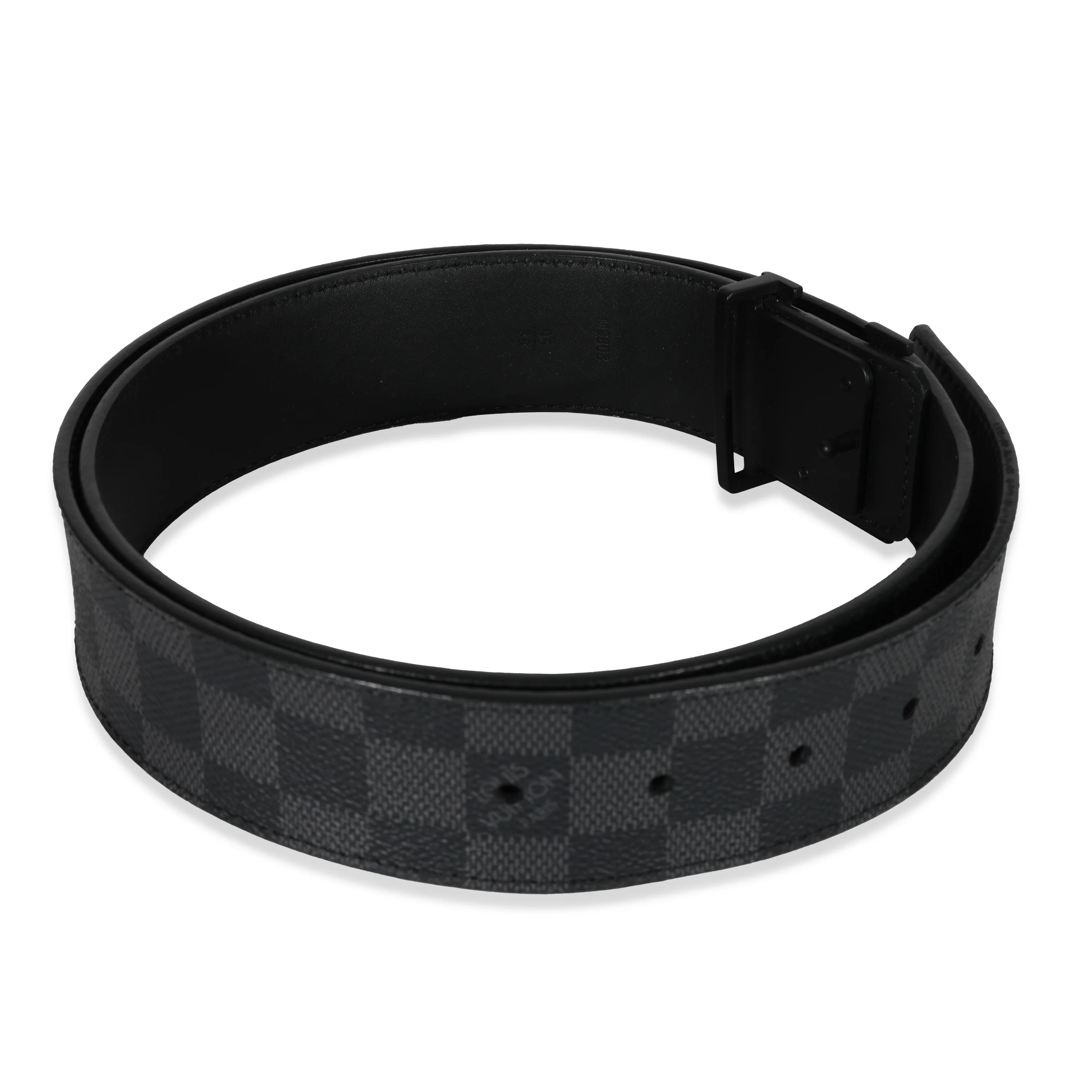 Louis Vuitton Canvas Damier Graphite LV Initiales Belt - Image 5