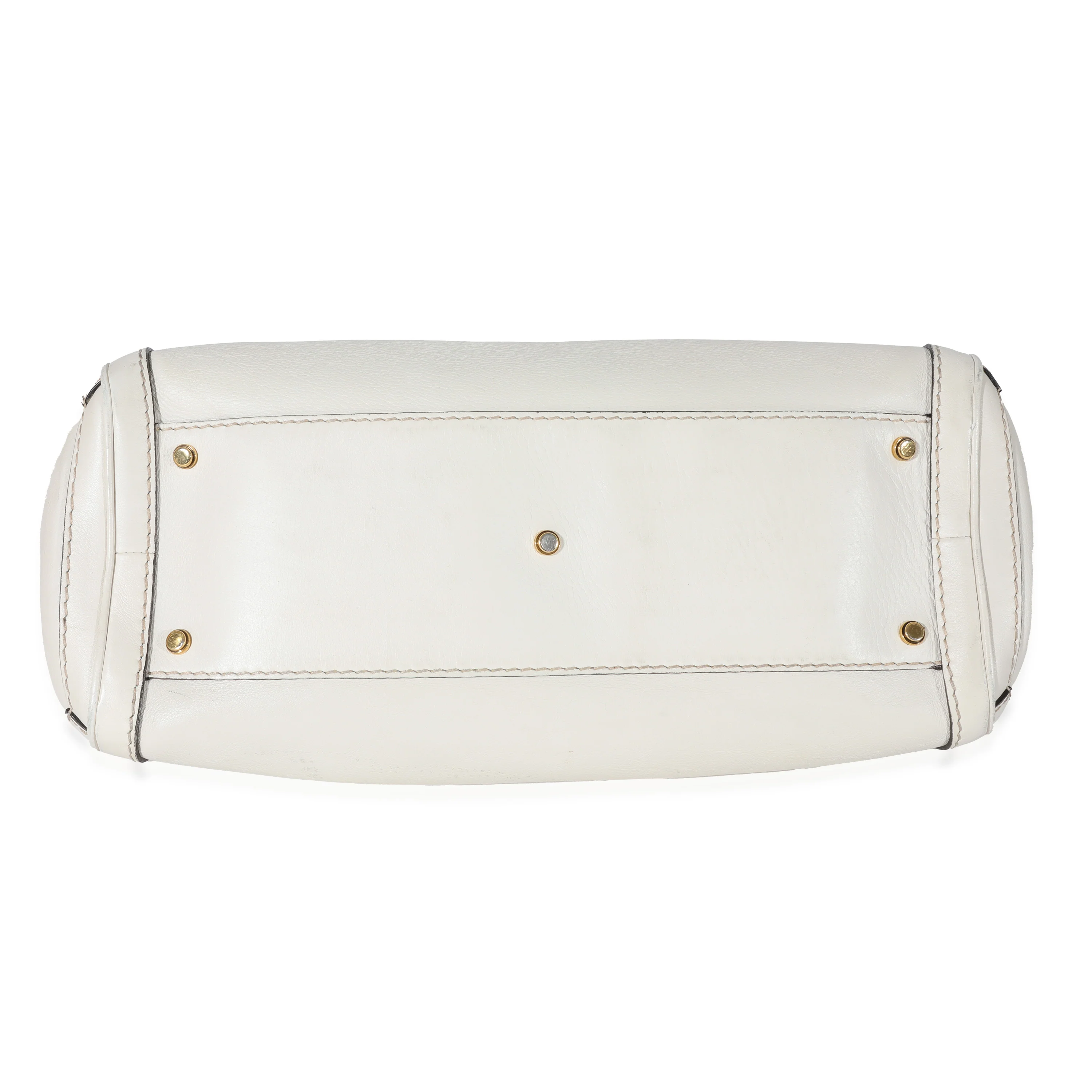 Gucci White Leather GG Running Tote - Image 5
