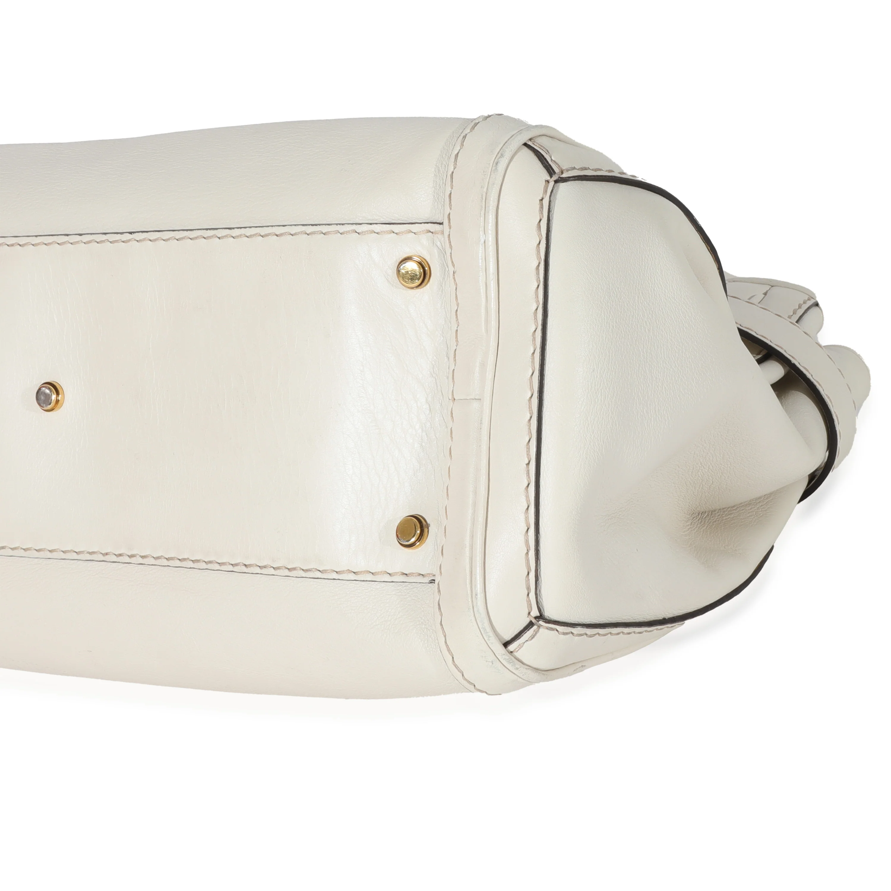 Gucci White Leather GG Running Tote - Image 7