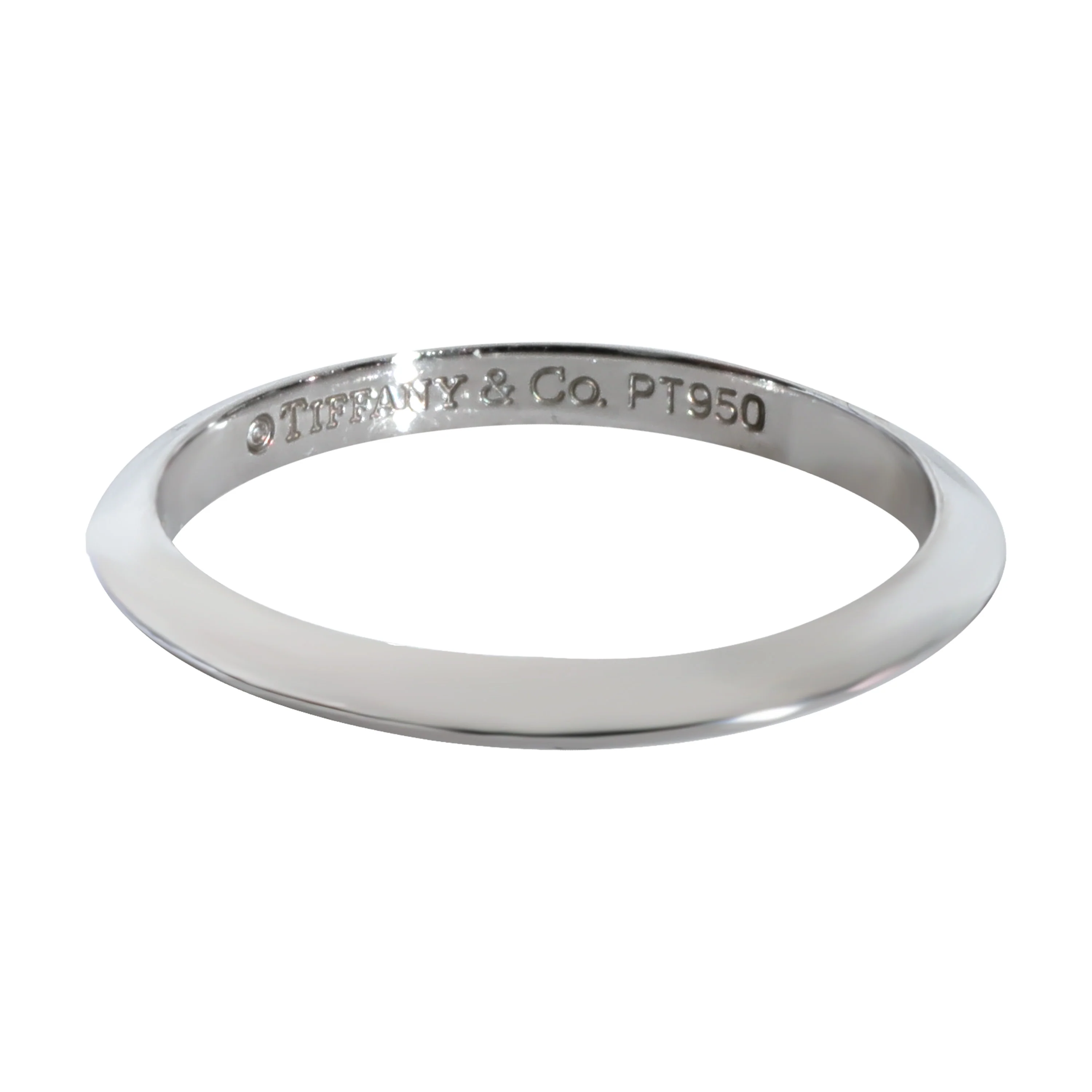 Tiffany & Co. Knife Edge Wedding Band in Platinum