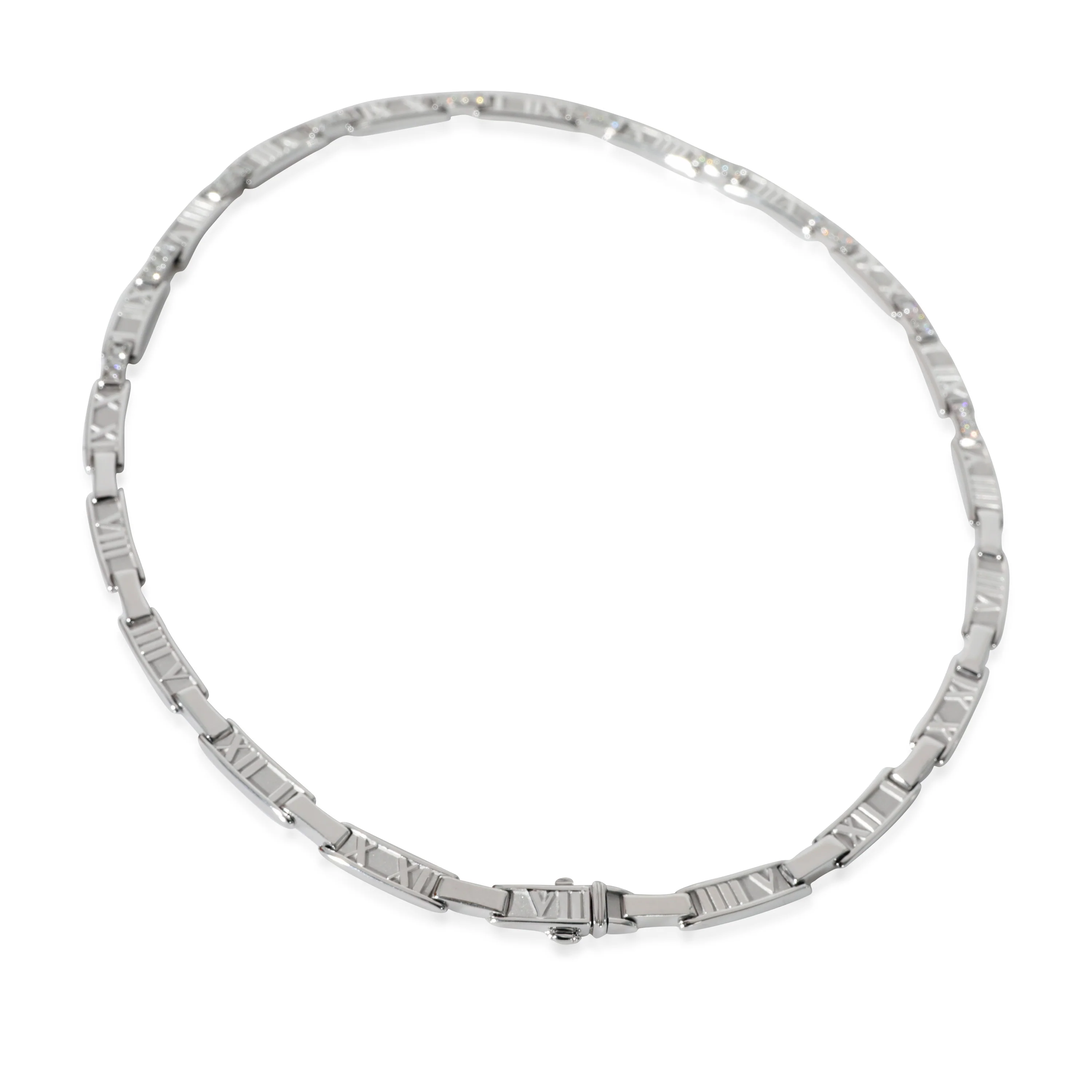 Tiffany & Co. Atlas Diamond Collar Necklace in 18k White Gold 1.5 CTW - Image 3