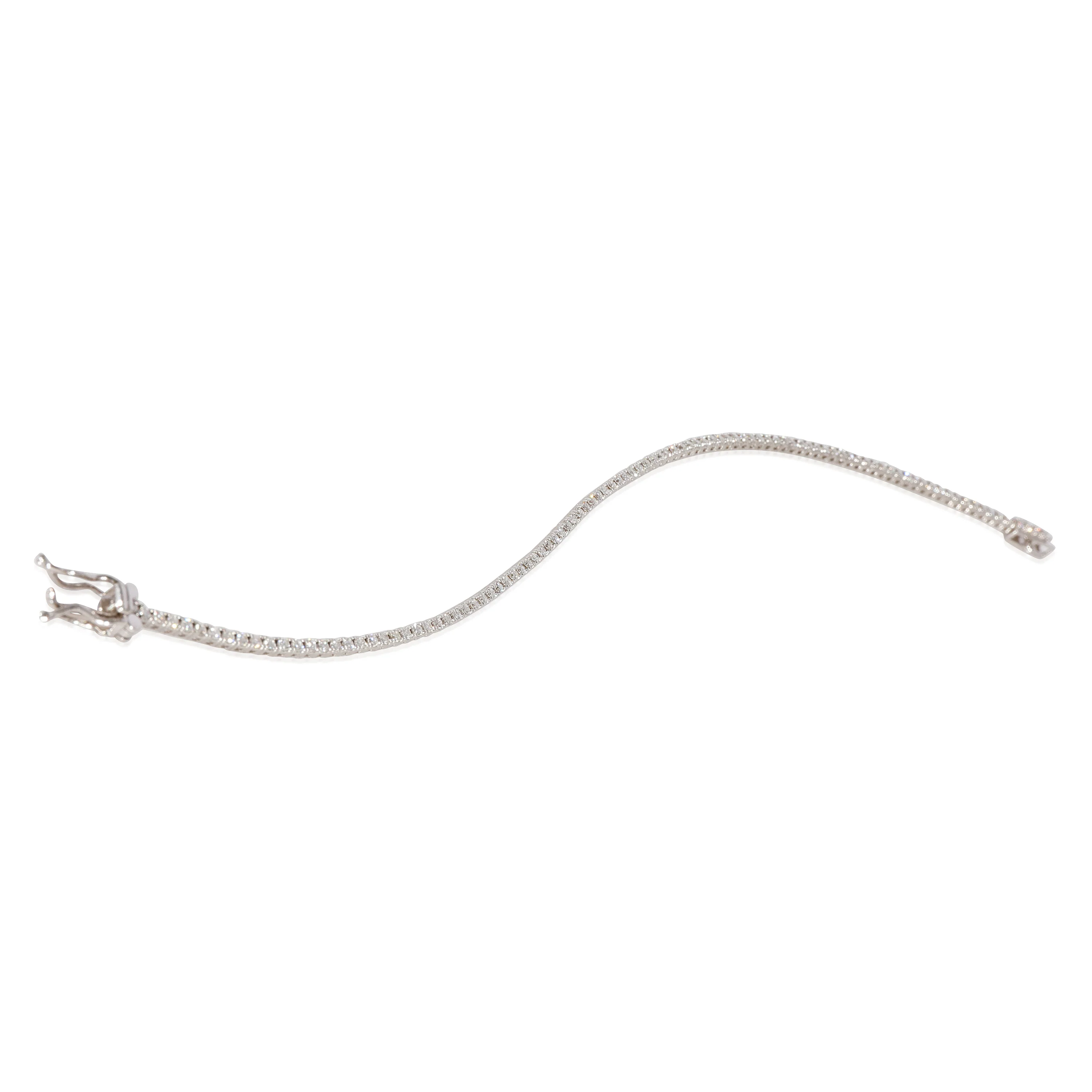 Diamond Micro Tennis Bracelet in 14k White Gold 1.00 CTW - Image 3
