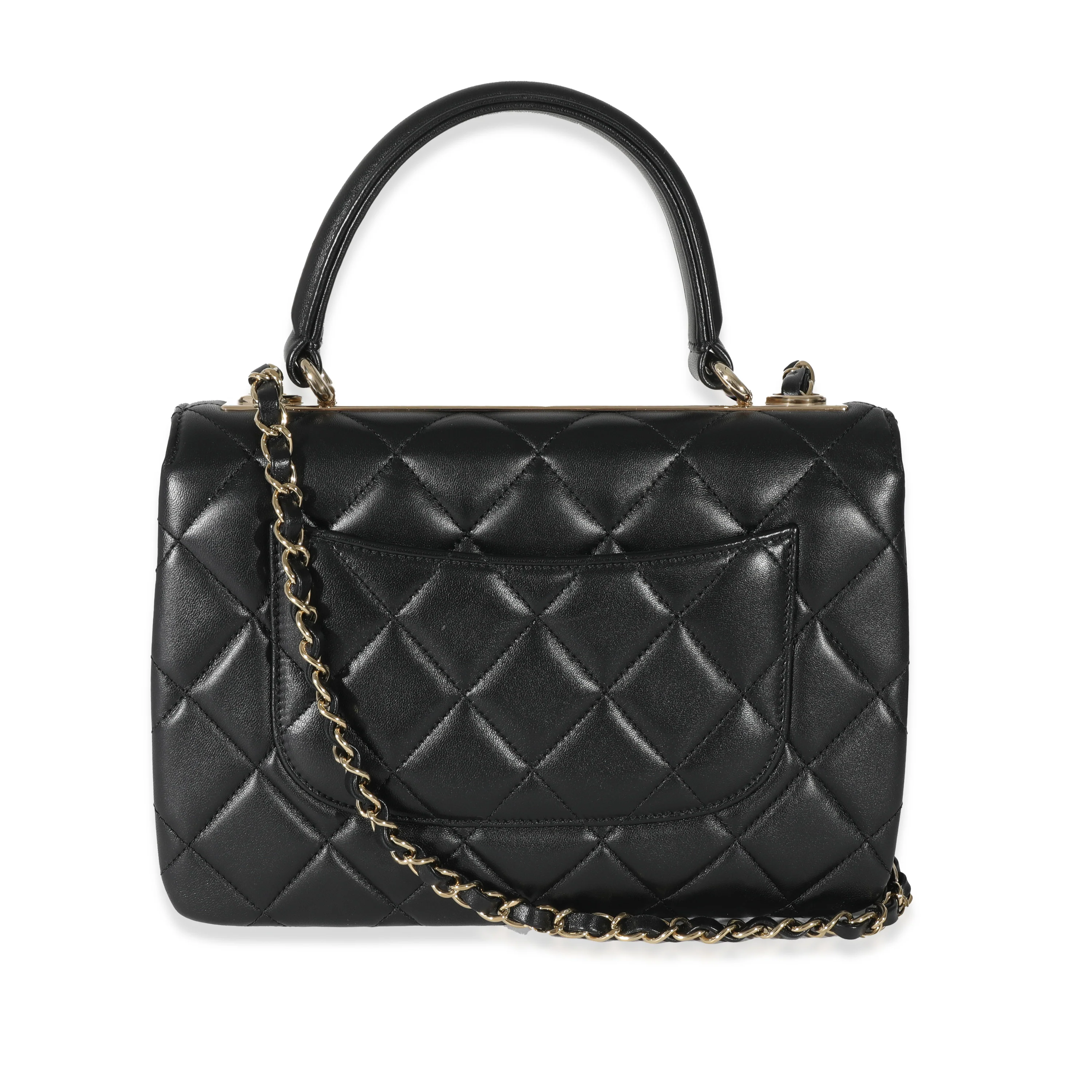 Chanel Black Lambskin Small Trendy Flap Bag - Image 5