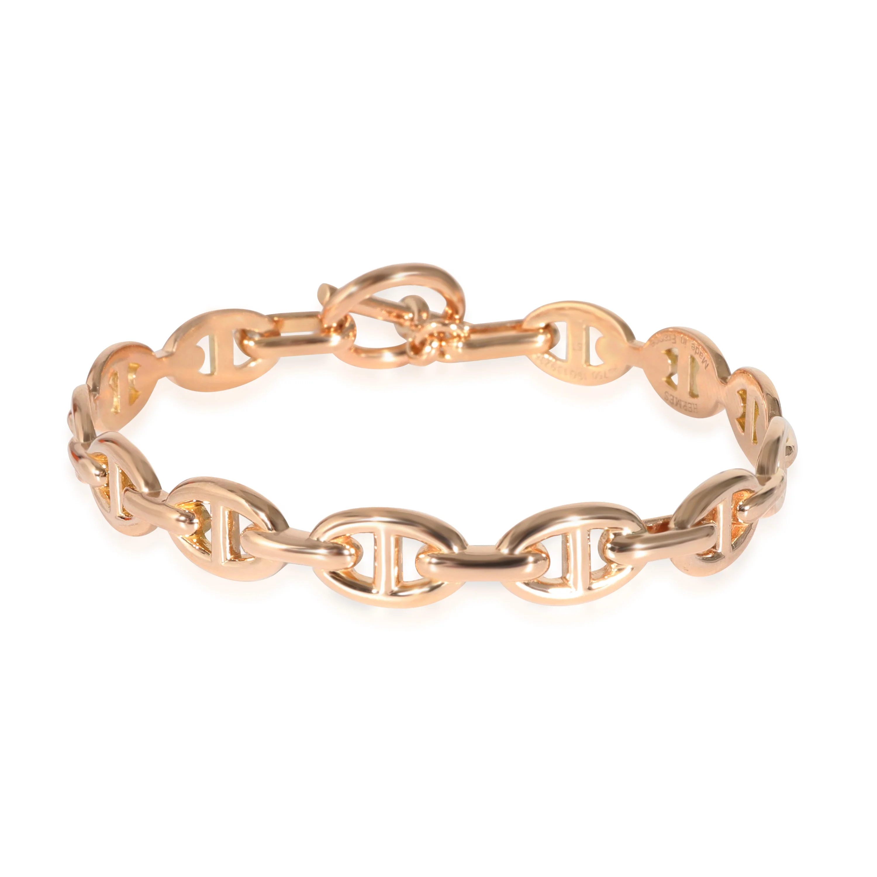 Hermès Chaîne dAncre Enchaînée Bracelet, Toggle Clasp, in 18K Rose Gold
