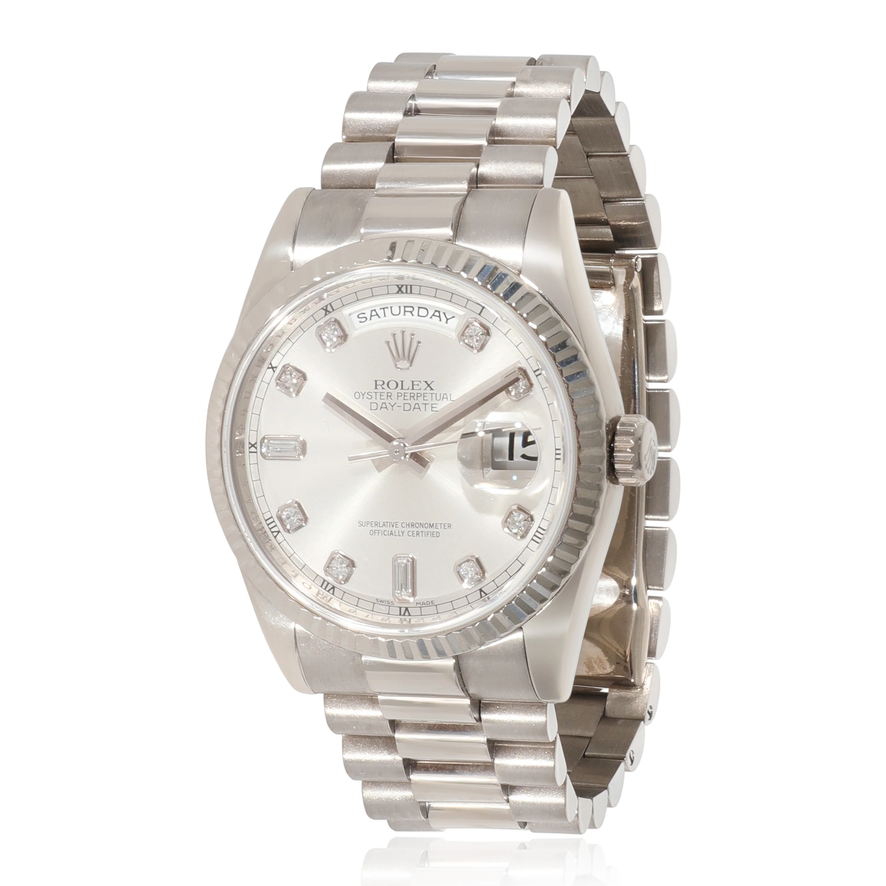 Rolex Day-Date 118239 Mens Watch in 18kt White Gold
