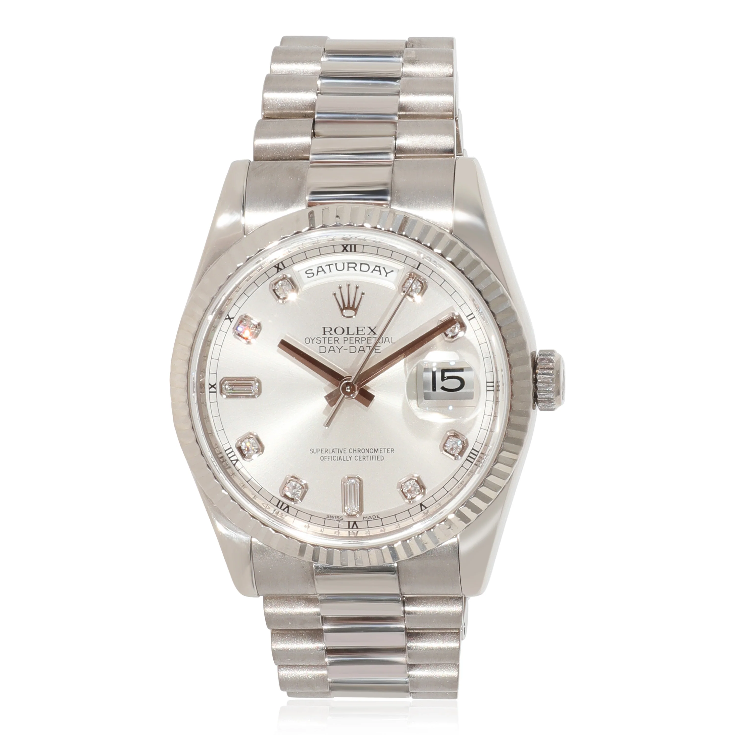 Rolex Day-Date 118239 Mens Watch in 18kt White Gold - Image 5