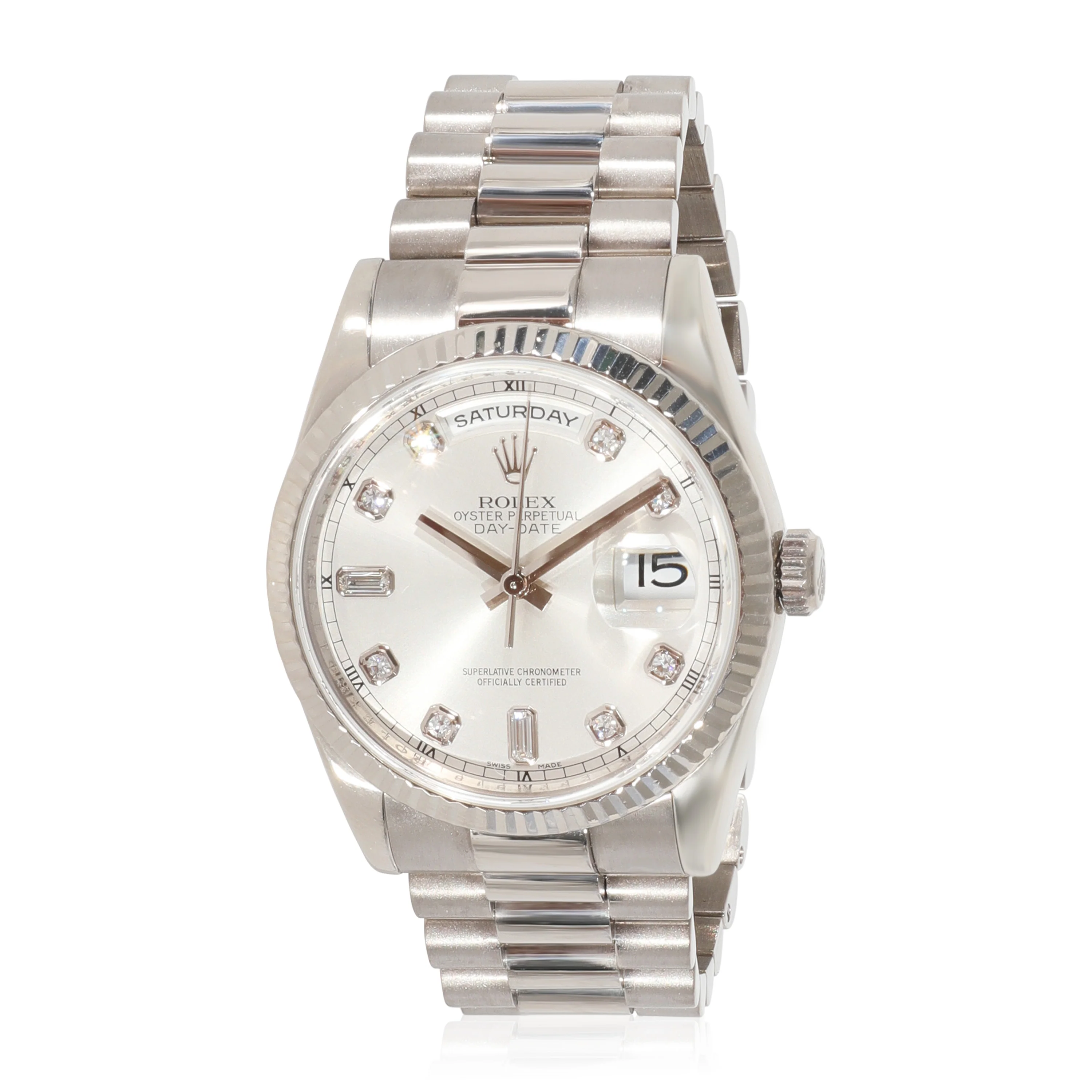 Rolex Day-Date 118239 Mens Watch in 18kt White Gold - Image 6