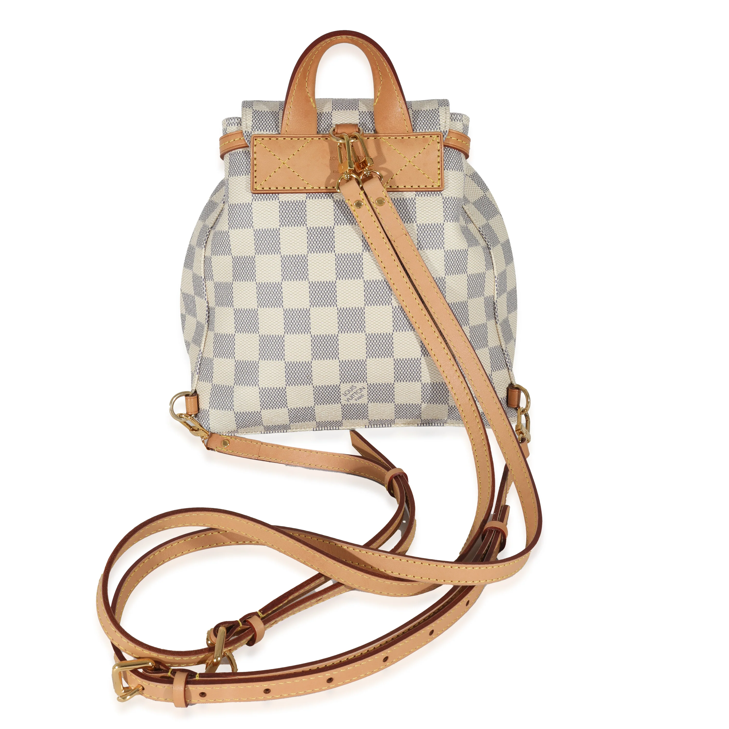 Louis Vuitton Damier Azur Canvas Sperone BB Backpack - Image 2