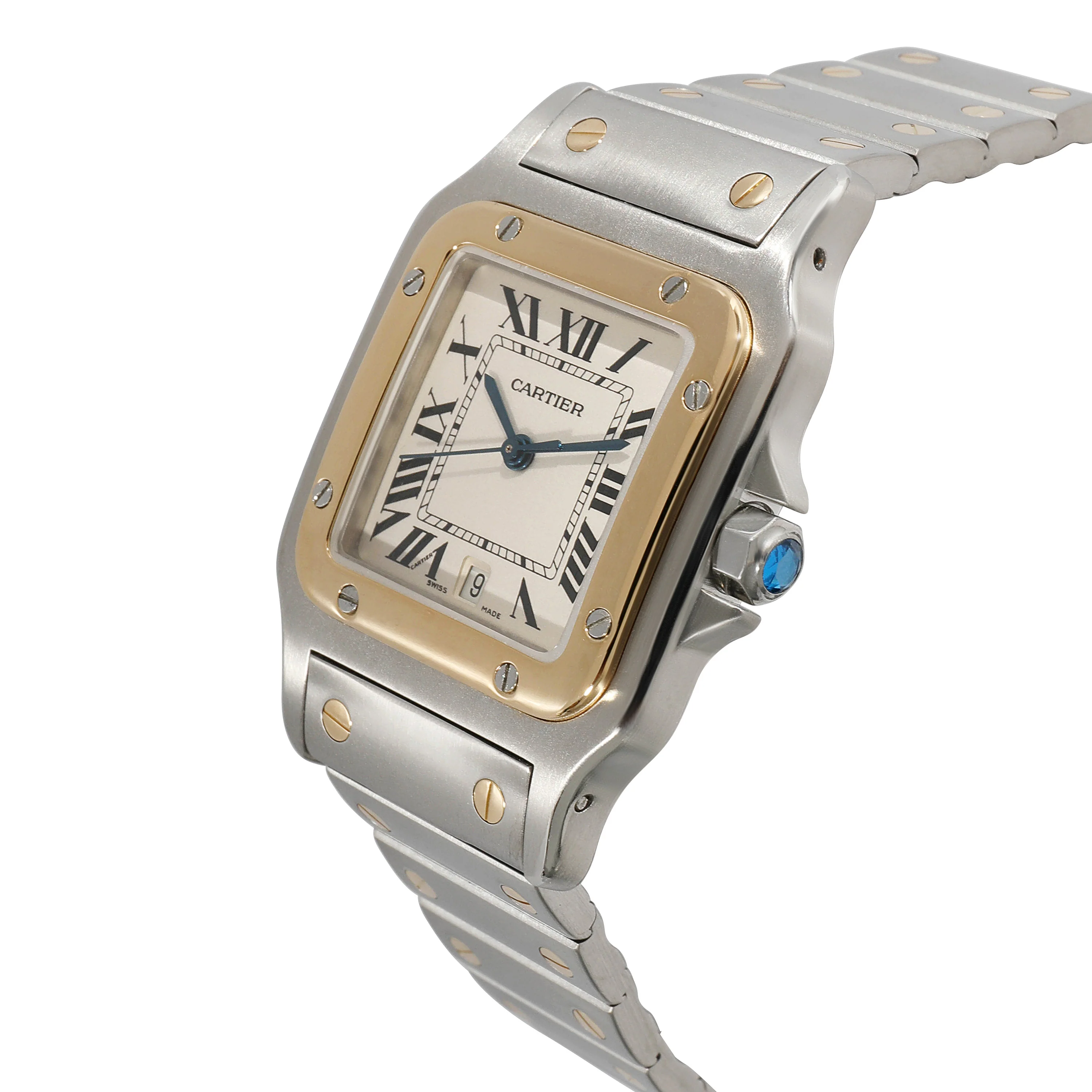 Cartier Santos de Cartier 187901 Mens Watch in 18kt Stainless Steel/Yellow Gold - Image 3