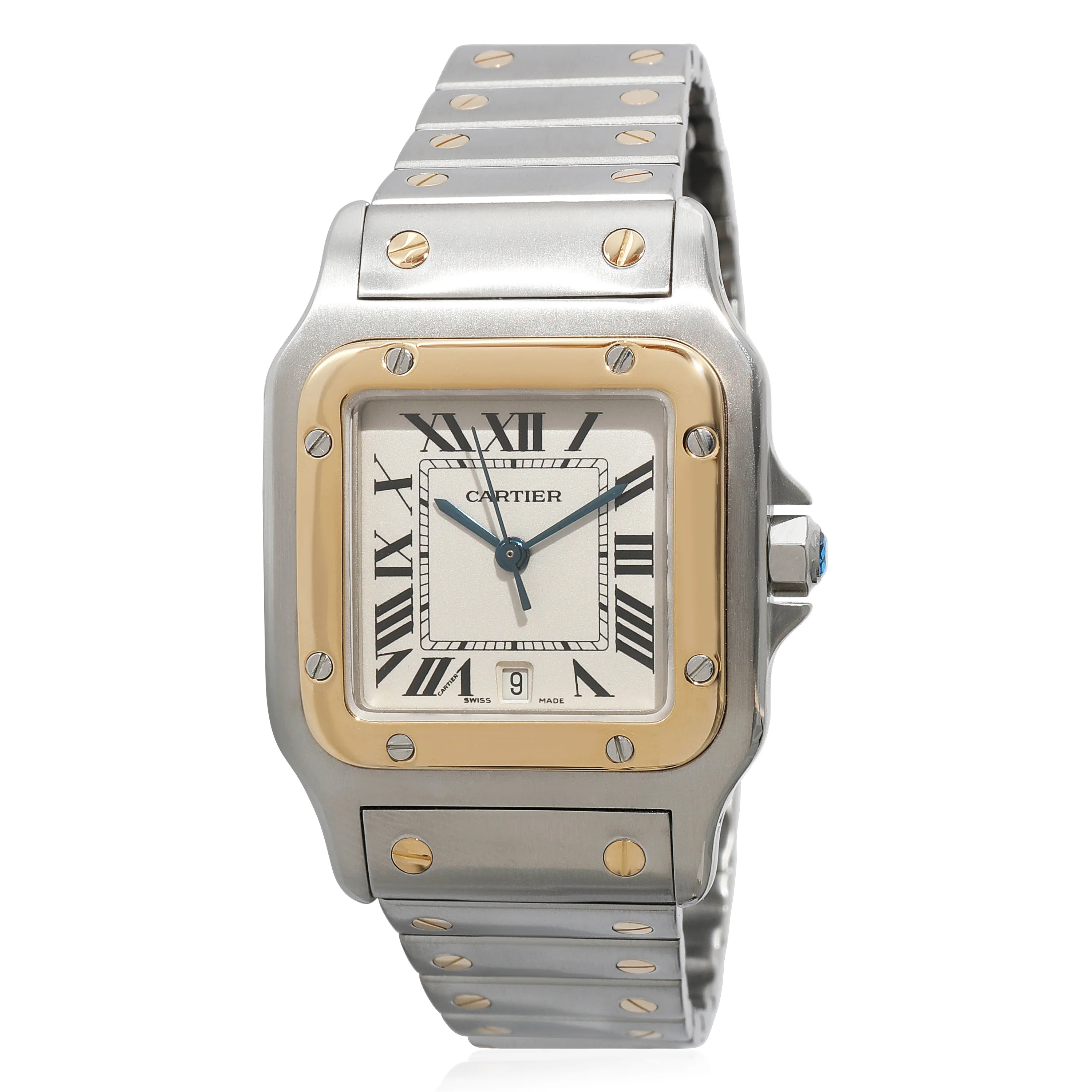 Cartier Santos de Cartier 187901 Mens Watch in 18kt Stainless Steel/Yellow Gold - Image 5