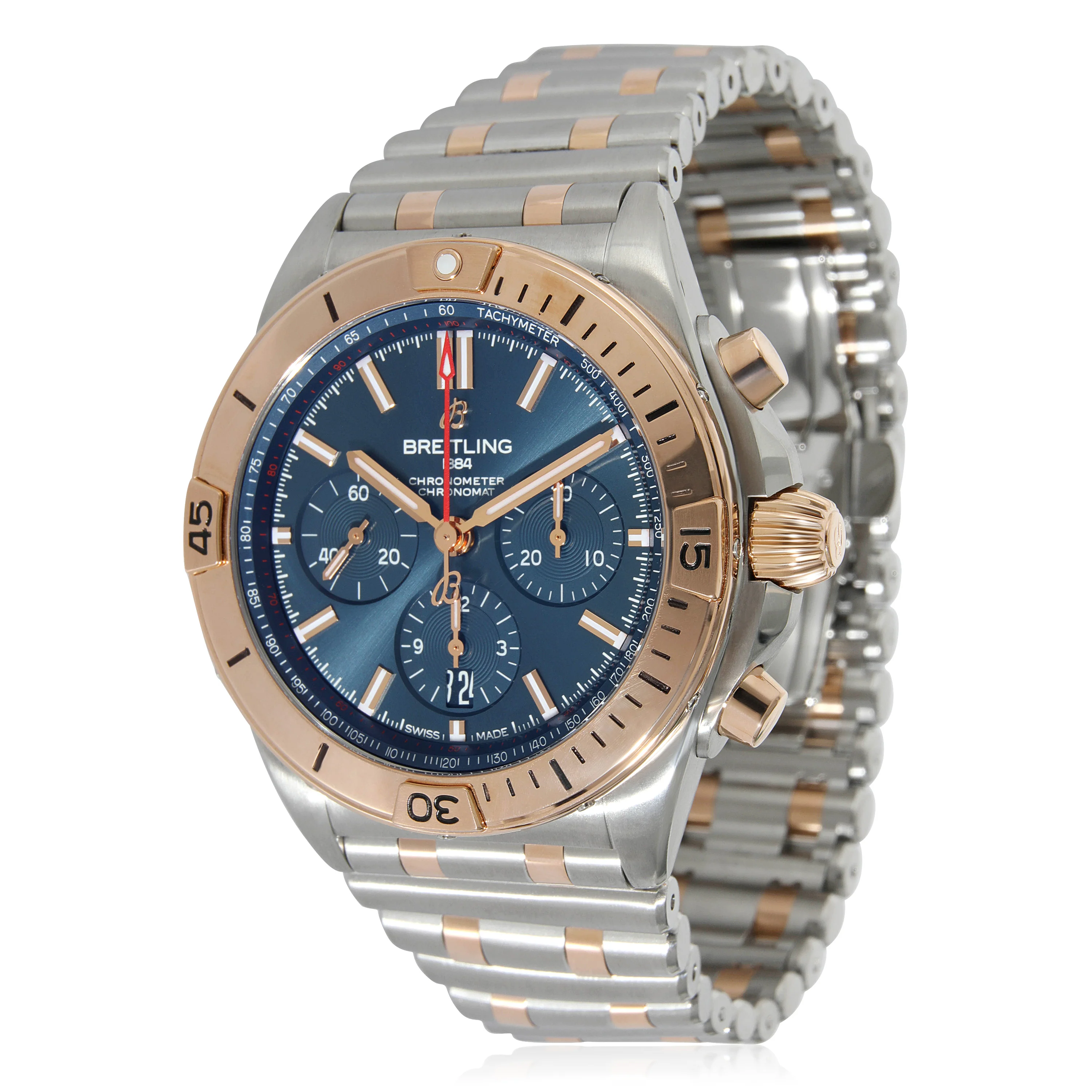 Breitling Chronomat B01 42 UB0134101C1U1 Mens Watch in 18kt Stainless Steel/Ros