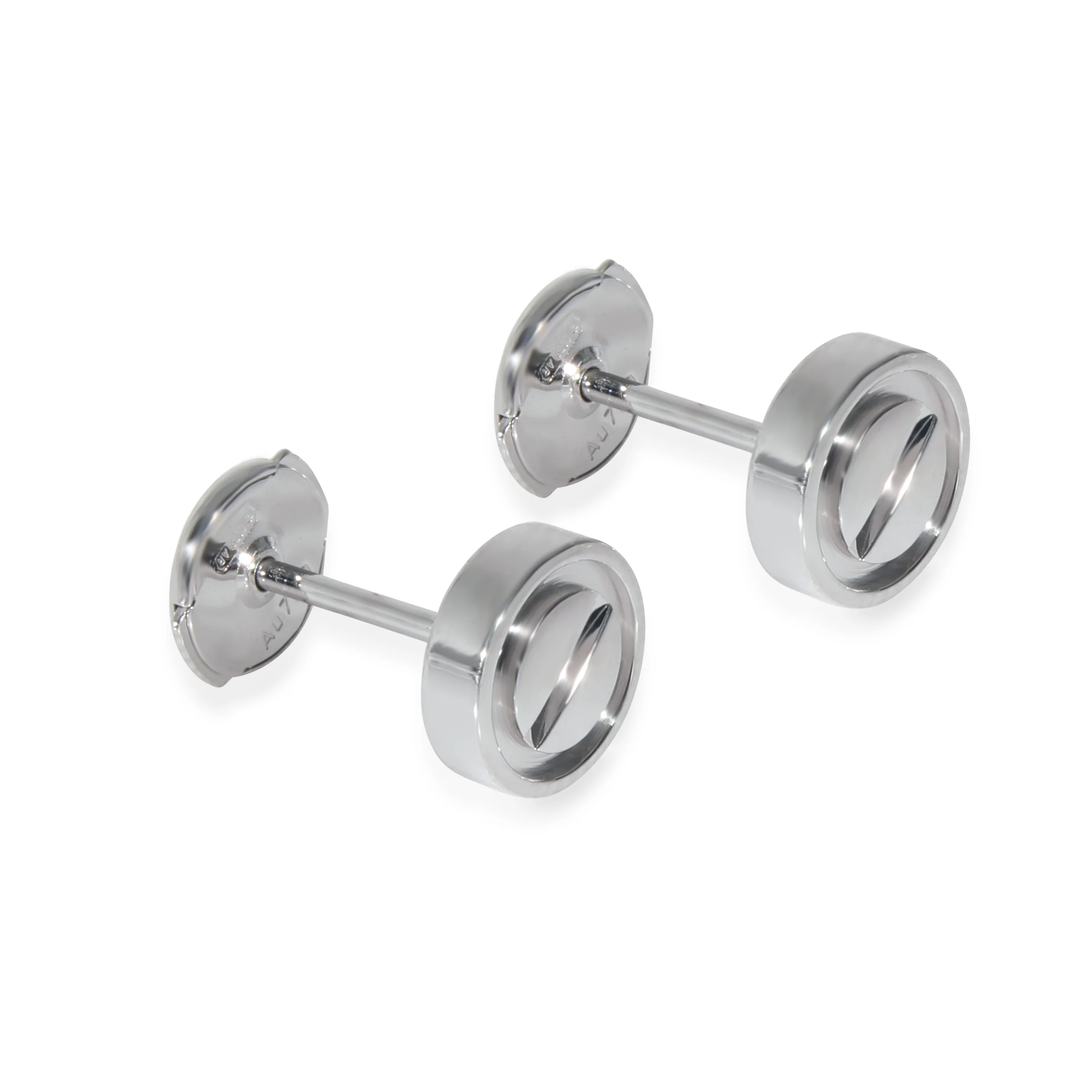 Cartier Love Stud Earrings in 18k White Gold - Image 2