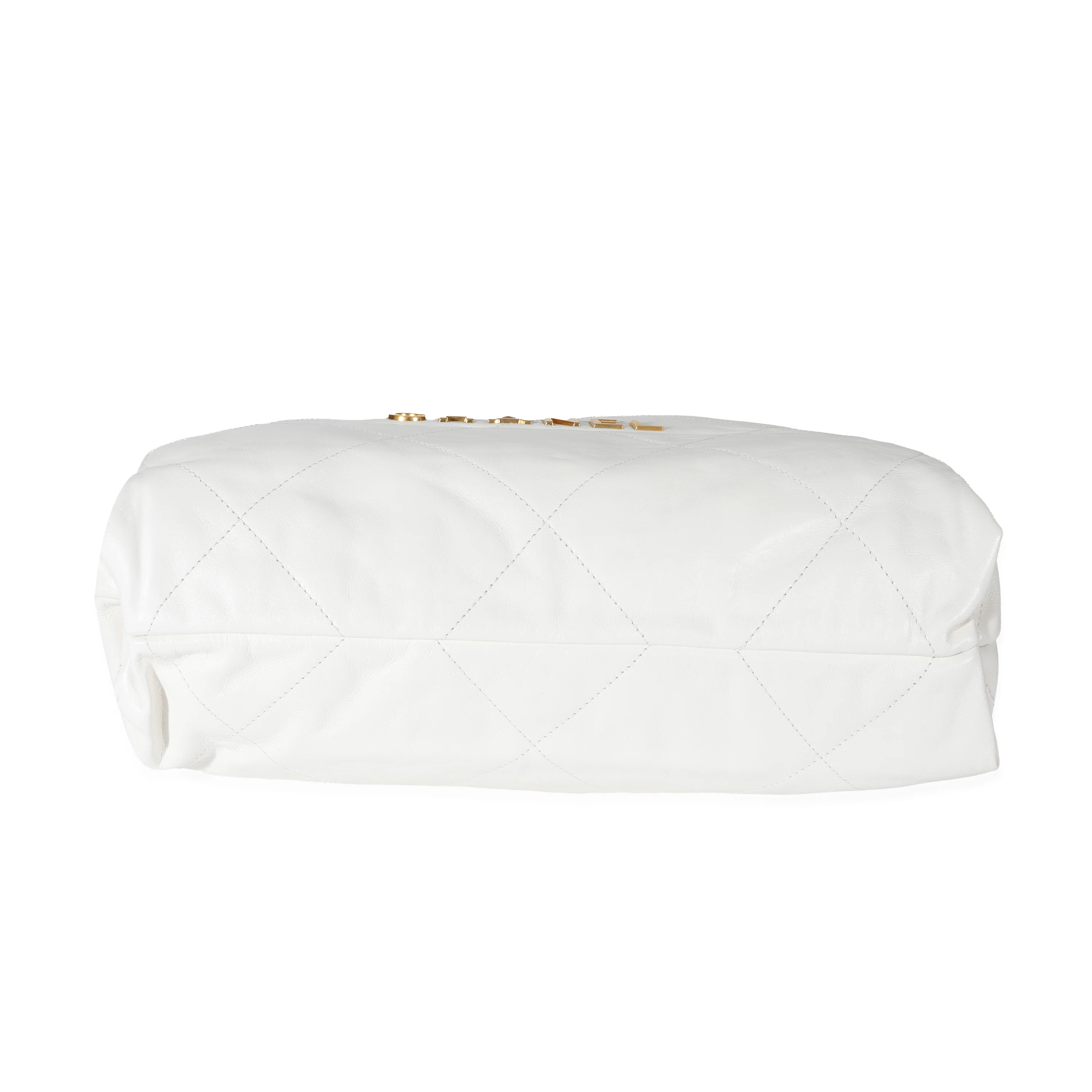 Chanel White Calfskin Chanel 22 Bag - Image 4