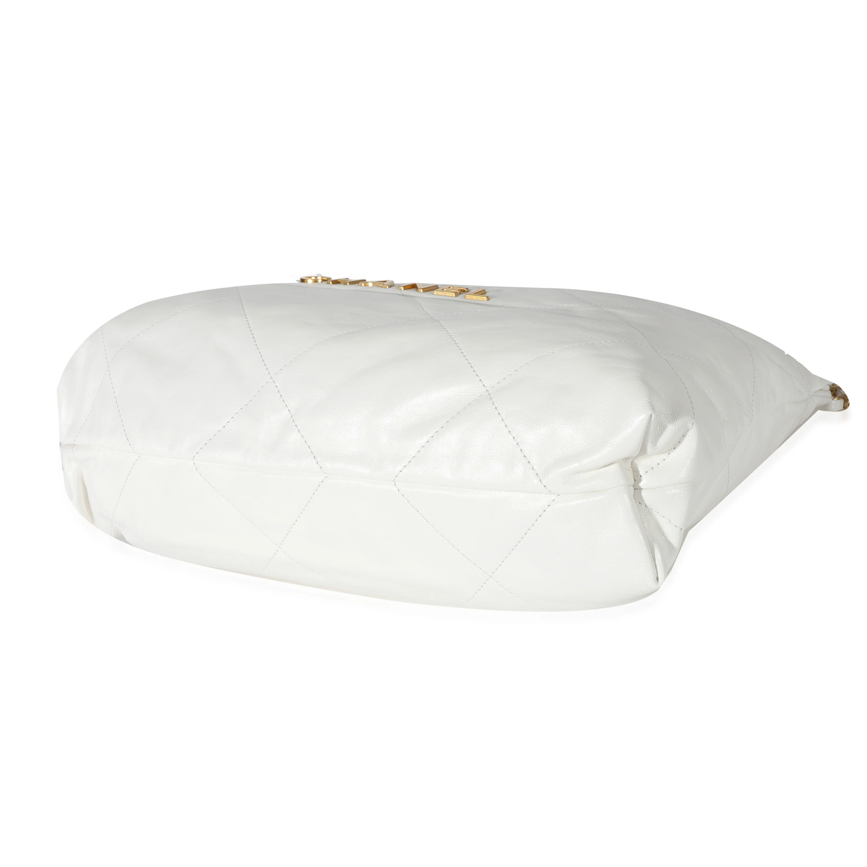 Chanel White Calfskin Chanel 22 Bag - Image 5