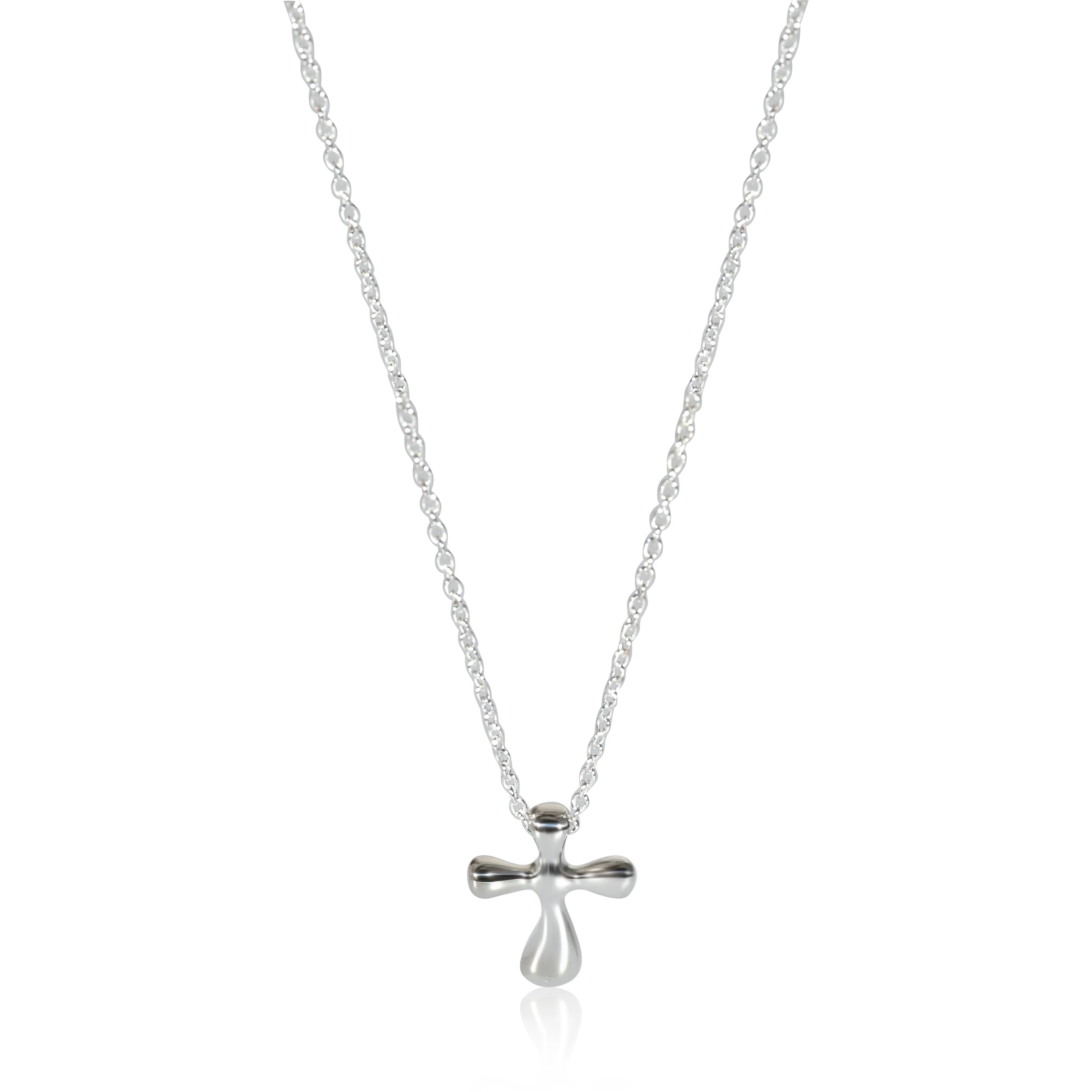 Tiffany & Co. Elsa Peretti Cross Pendant Necklace in Sterling Silver