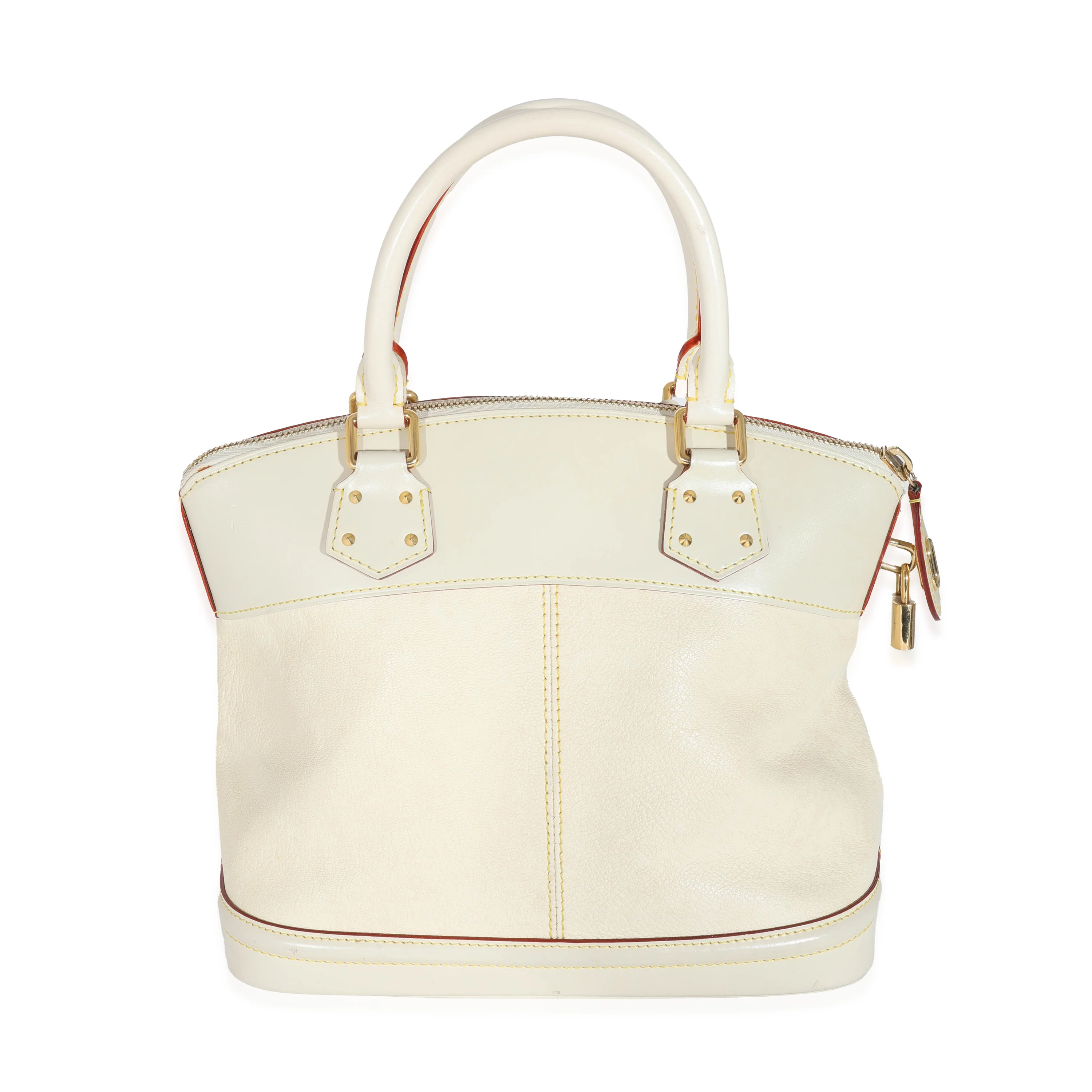 Louis Vuitton Ivory Leather Suhali Lockit MM - Image 3