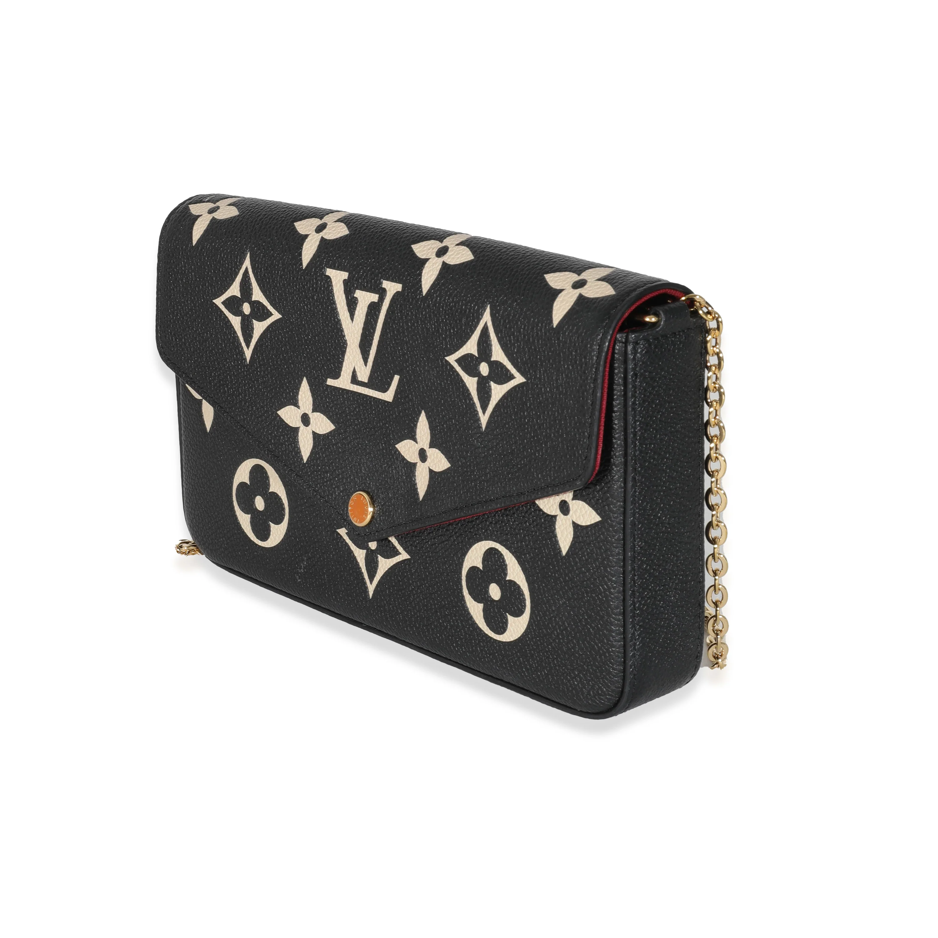 Louis Vuitton Black Beige Monogram Empreinte Félicie Pochette - Image 2