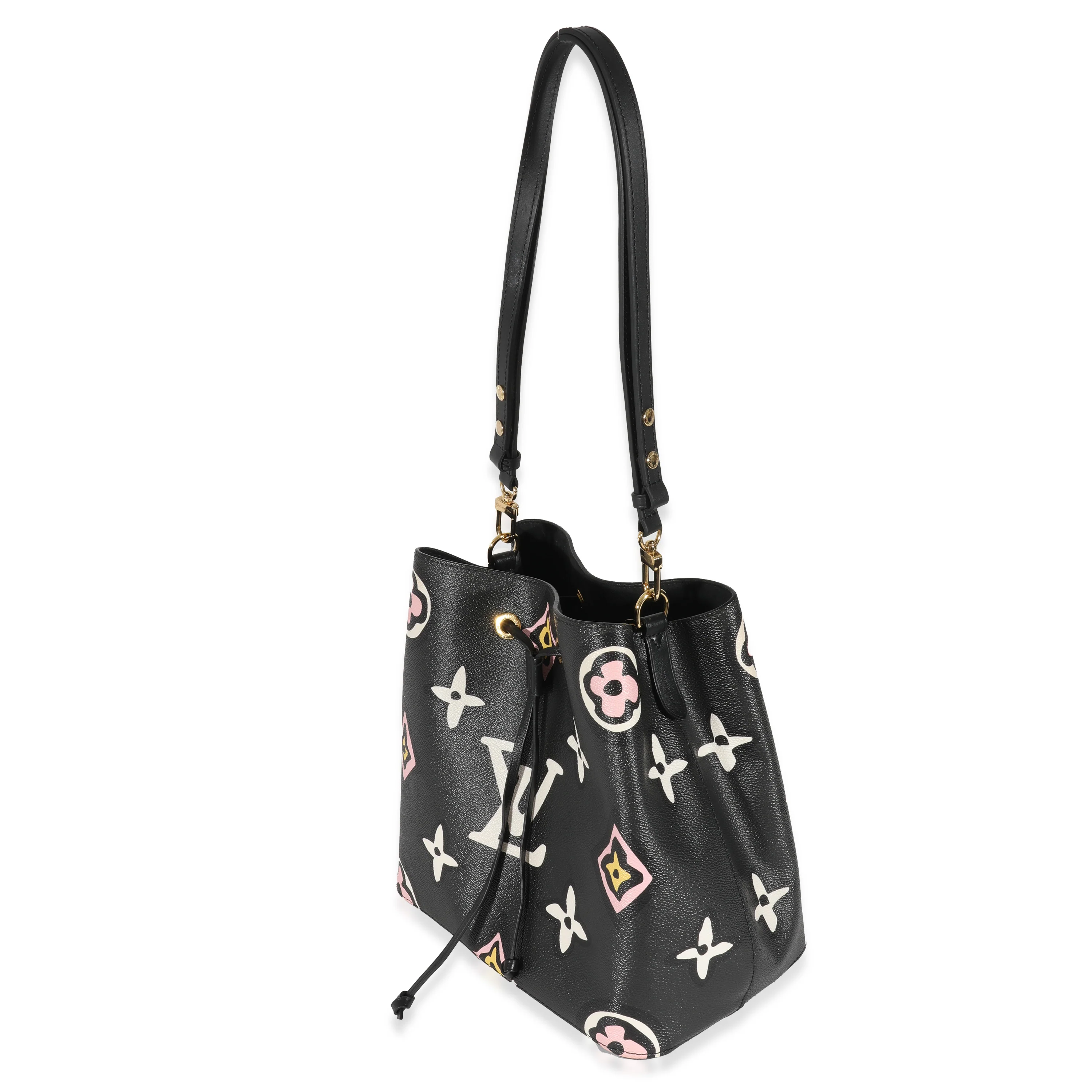 Louis Vuitton Black Giant Monogram Canvas Wild At Heart NeoNoe MM - Image 2