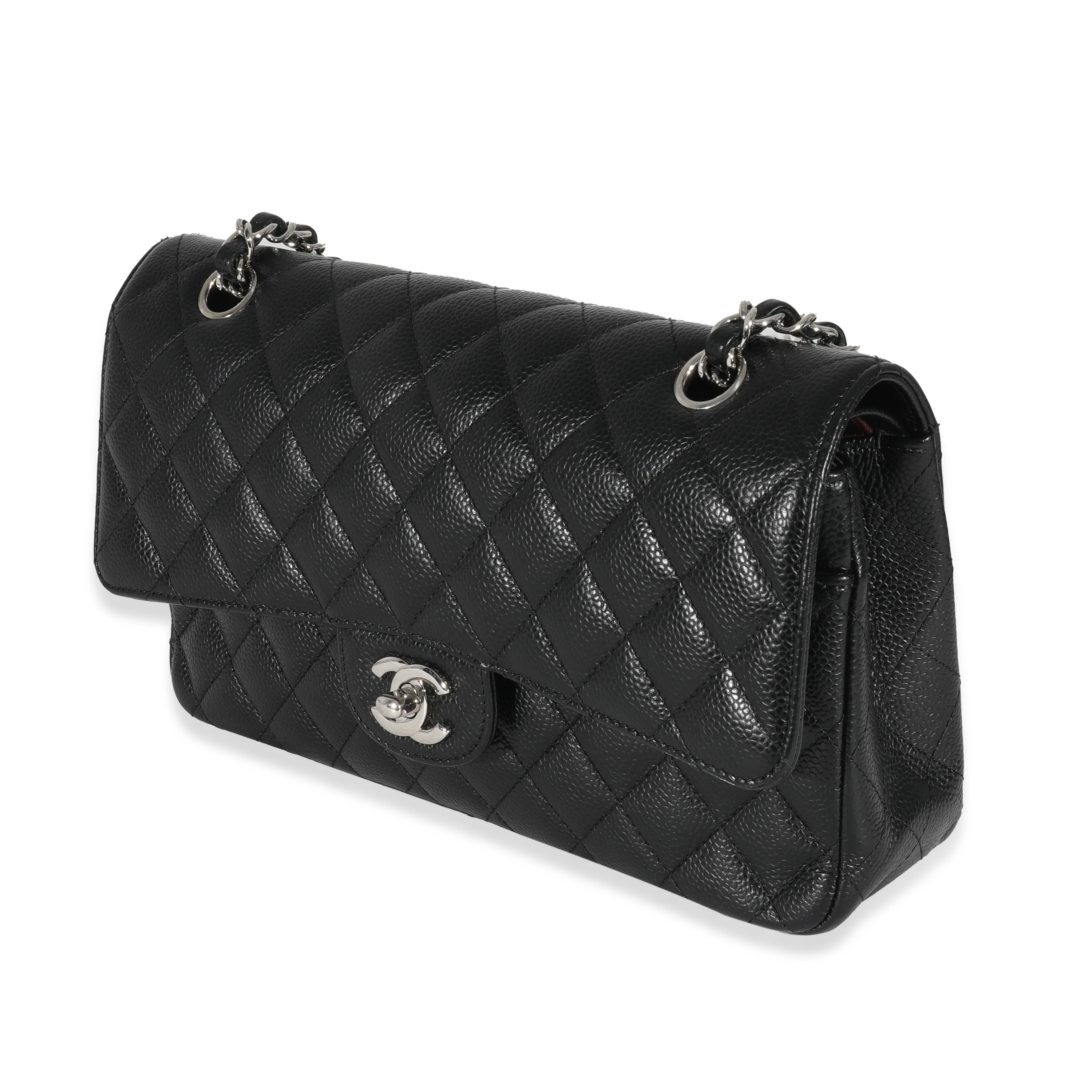 Chanel Black Caviar Medium Classic Double Flap Bag - Image 2