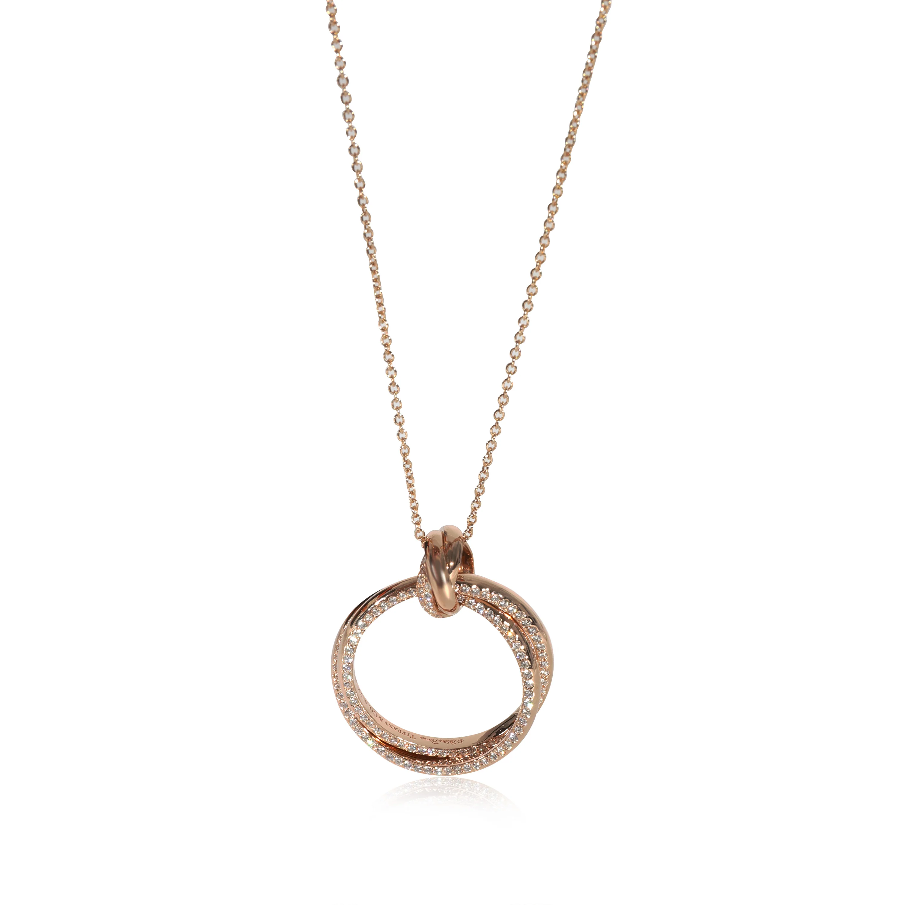 Paloma Picasso Diamond Melody Pendant in 18k Rose Gold 0.40 CTW