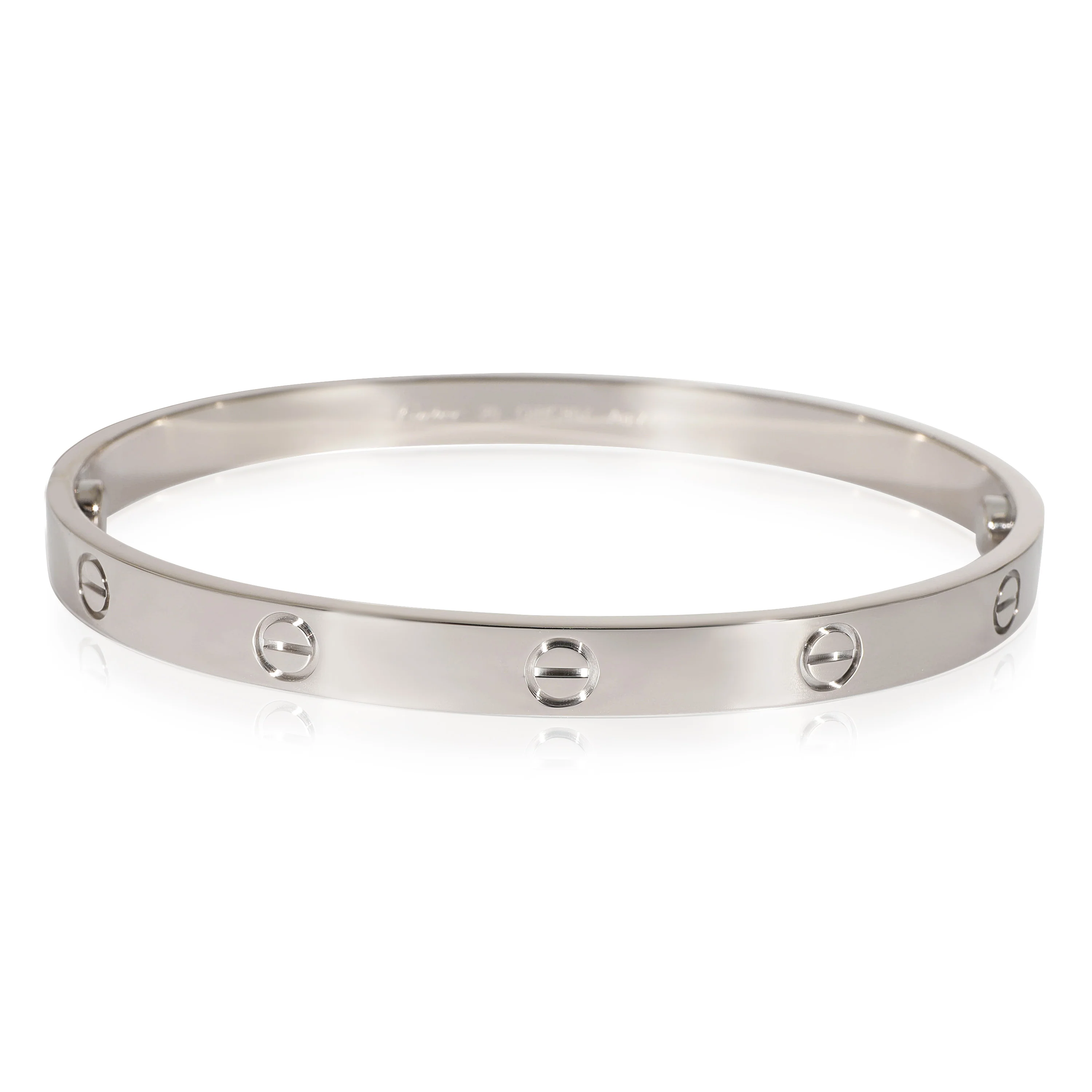 Cartier Love Bracelet in 18k White Gold, Size 20 - Image 2