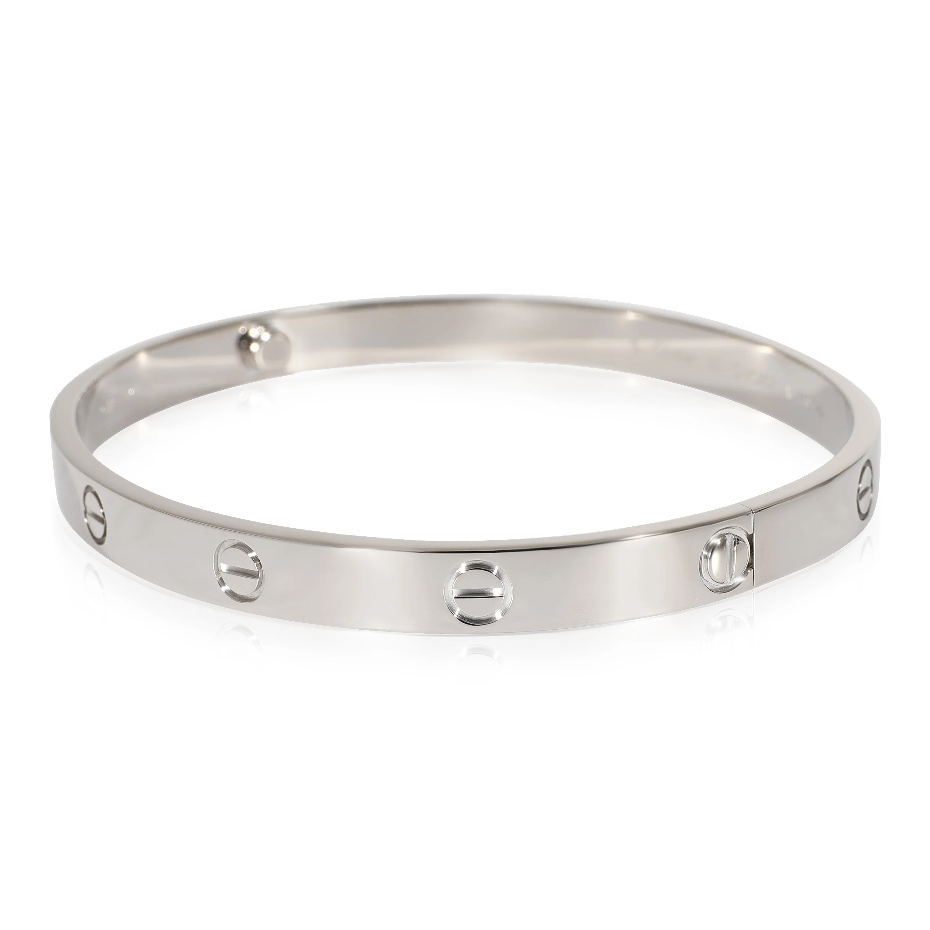 Cartier Love Bracelet in 18k White Gold, Size 20 - Image 3