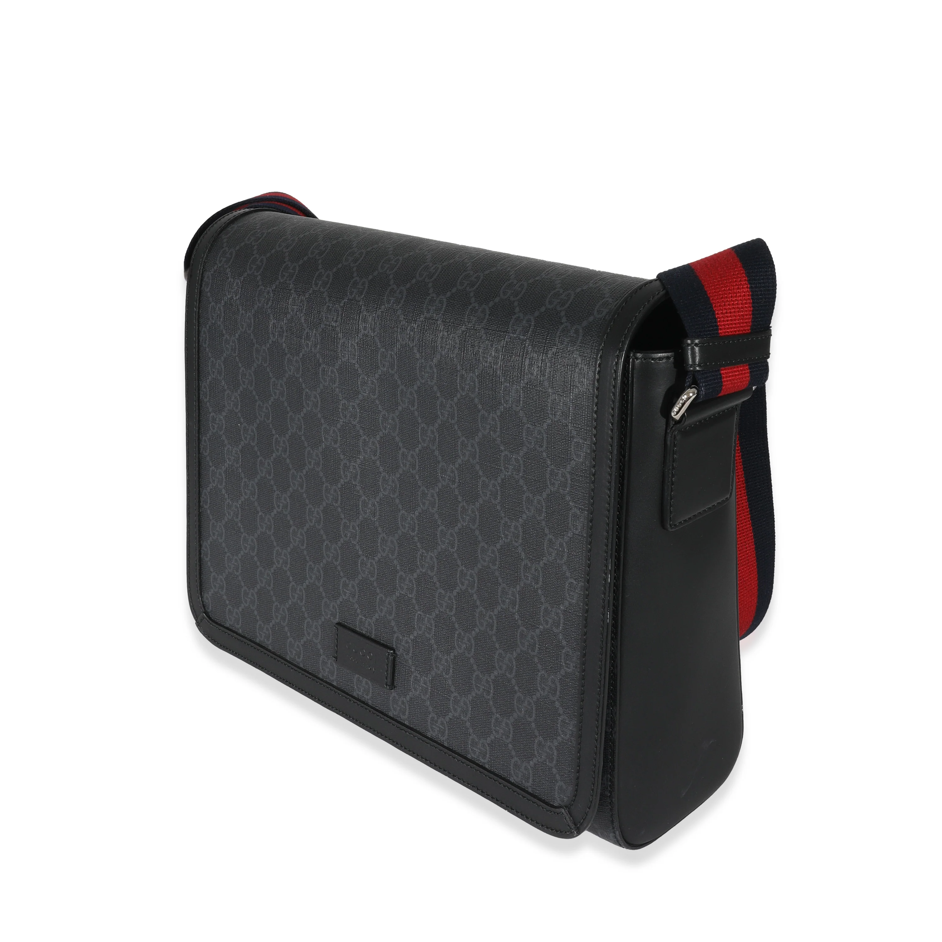 Gucci GG Supreme Canvas Web Flap Messenger Bag - Image 2