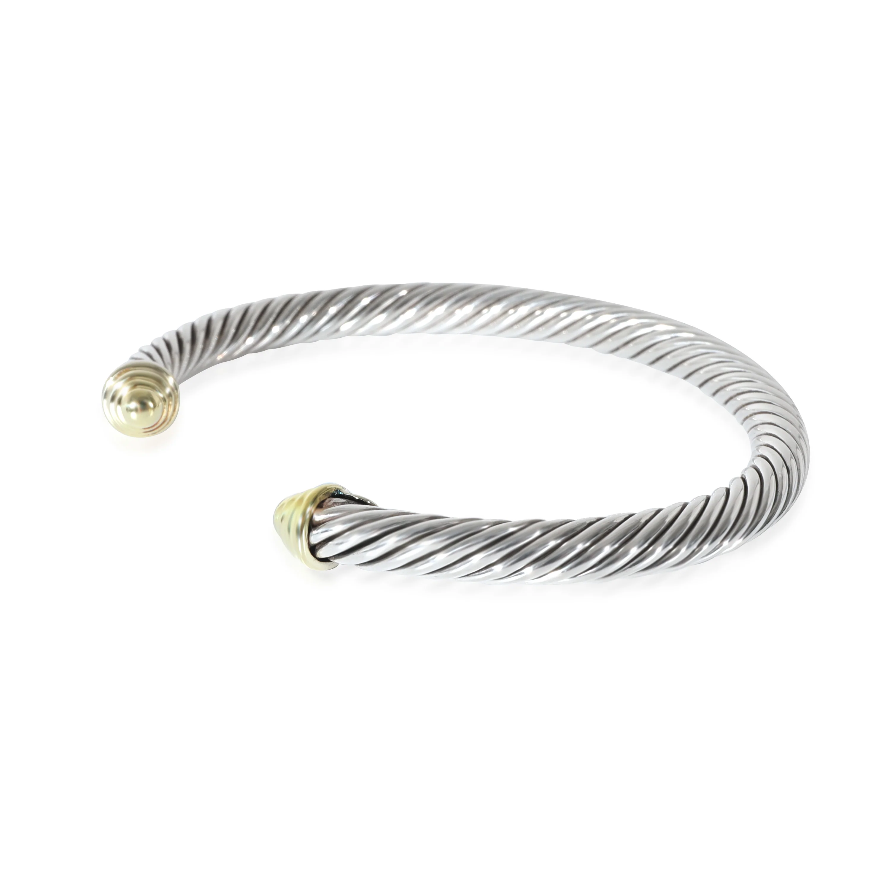 David Yurman Cable Classic Bracelet in 14K Yellow Gold/ SS - Image 2