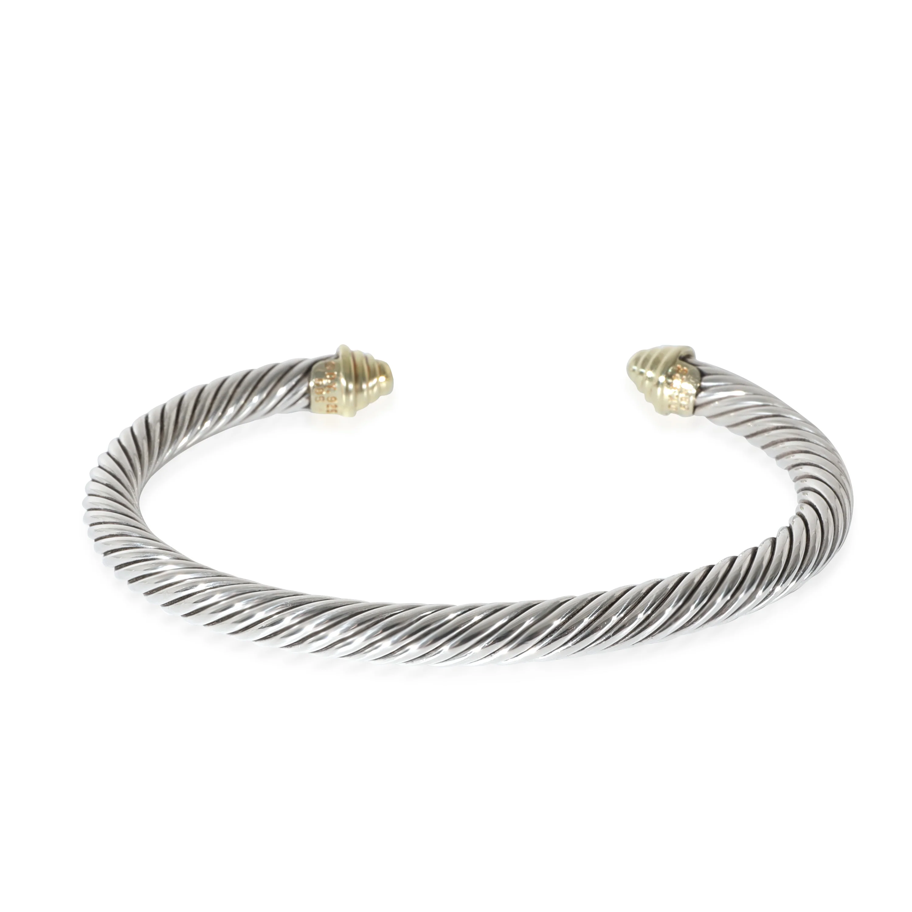 David Yurman Cable Classic Bracelet in 14K Yellow Gold/ SS - Image 4