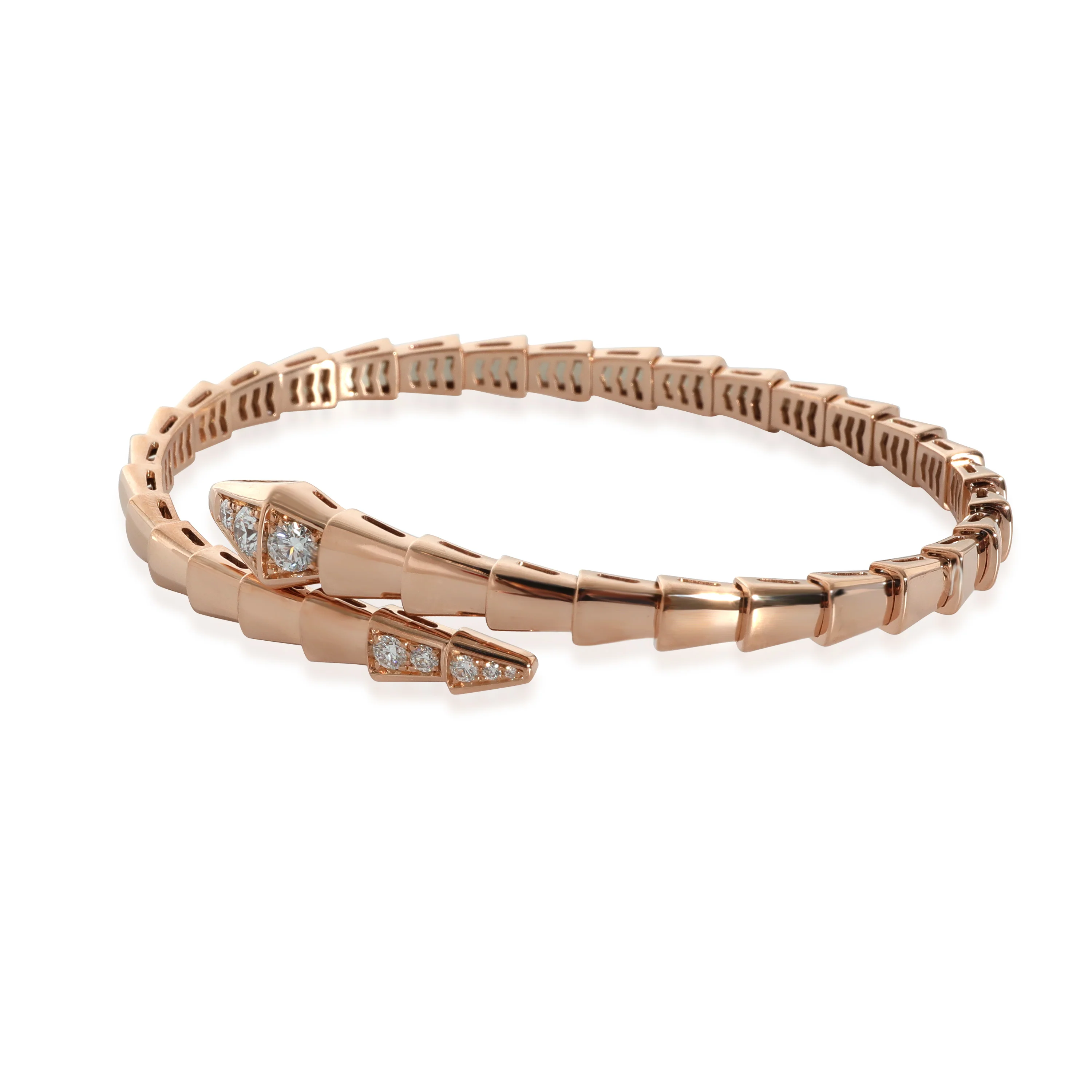 BVLGARI Serpenti Bracelet in 18k Rose Gold 0.47 CTW Size Medium - Image 2