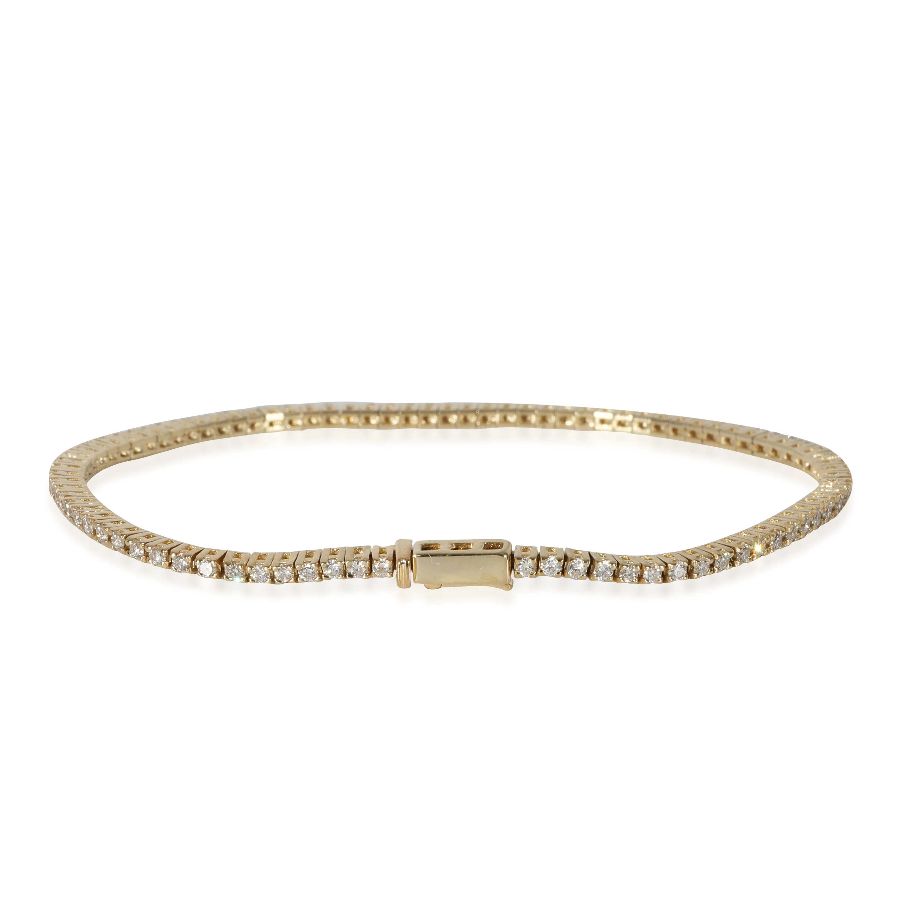 Diamond Micro Tennis Bracelet in 14k Yellow Gold 0.88 CTW - Image 3