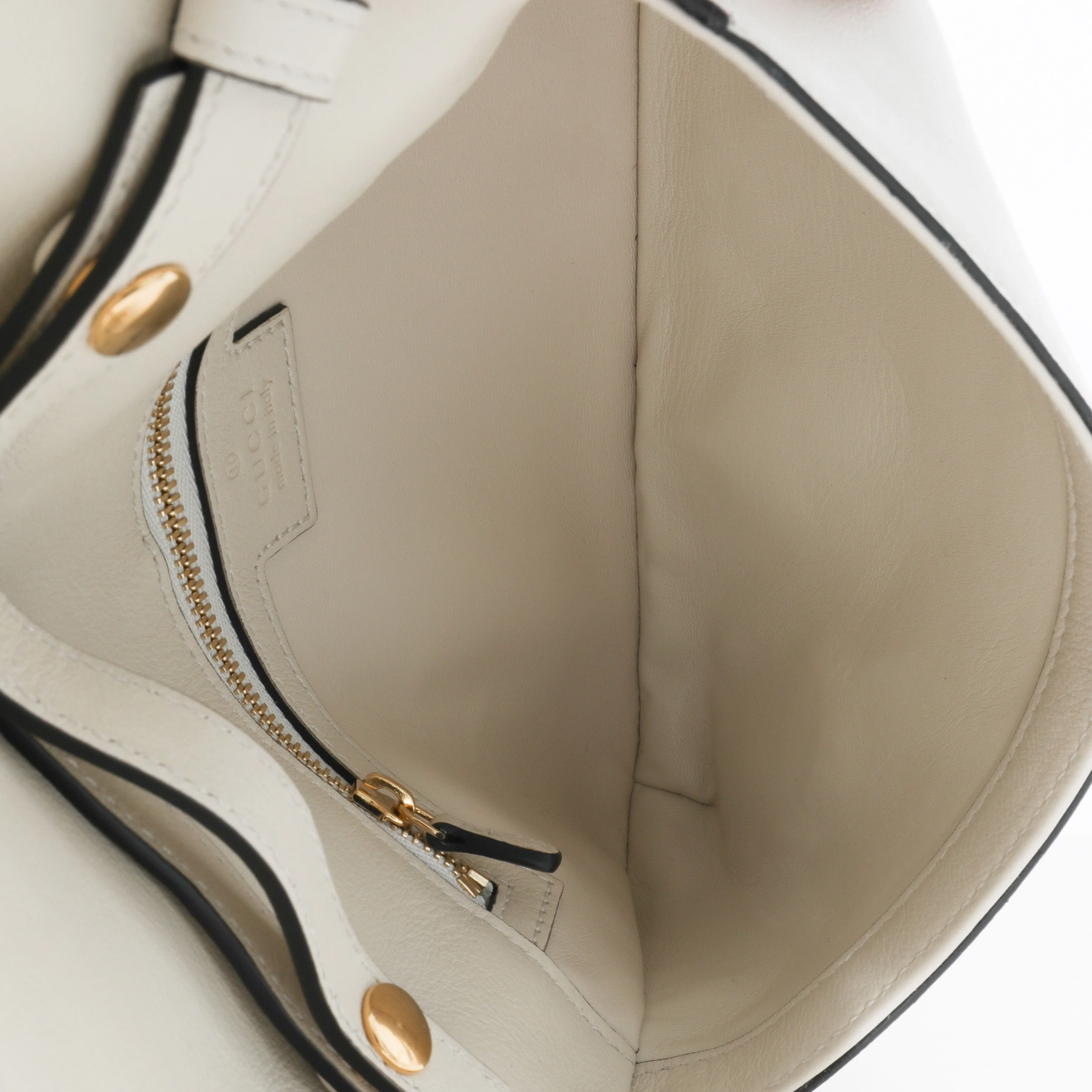 Gucci White Leather Blondie Shoulder Bag - Image 8