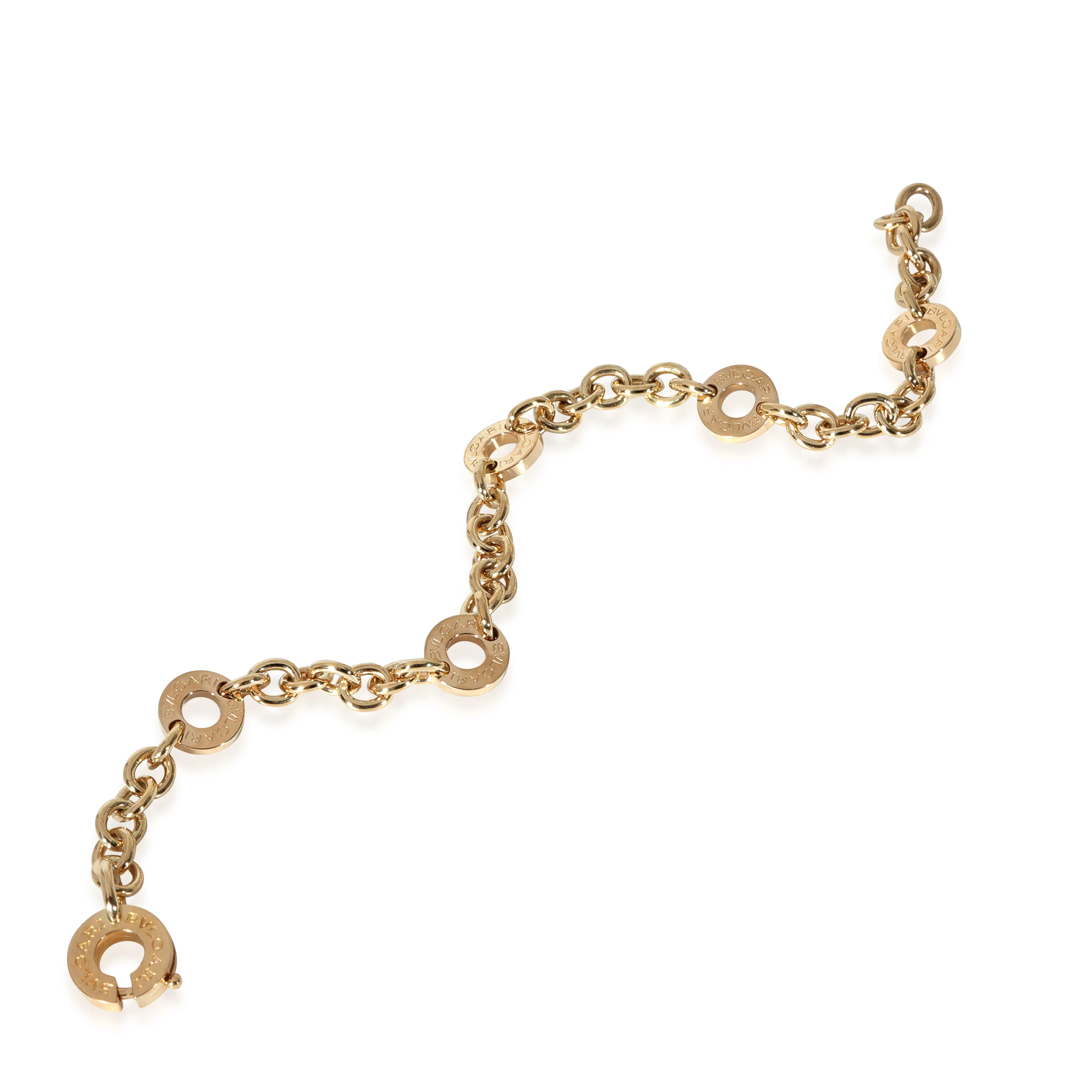 BVLGARI Bvlgari Bvlgari Link Station Bracelet in 18k Yellow Gold - Image 2