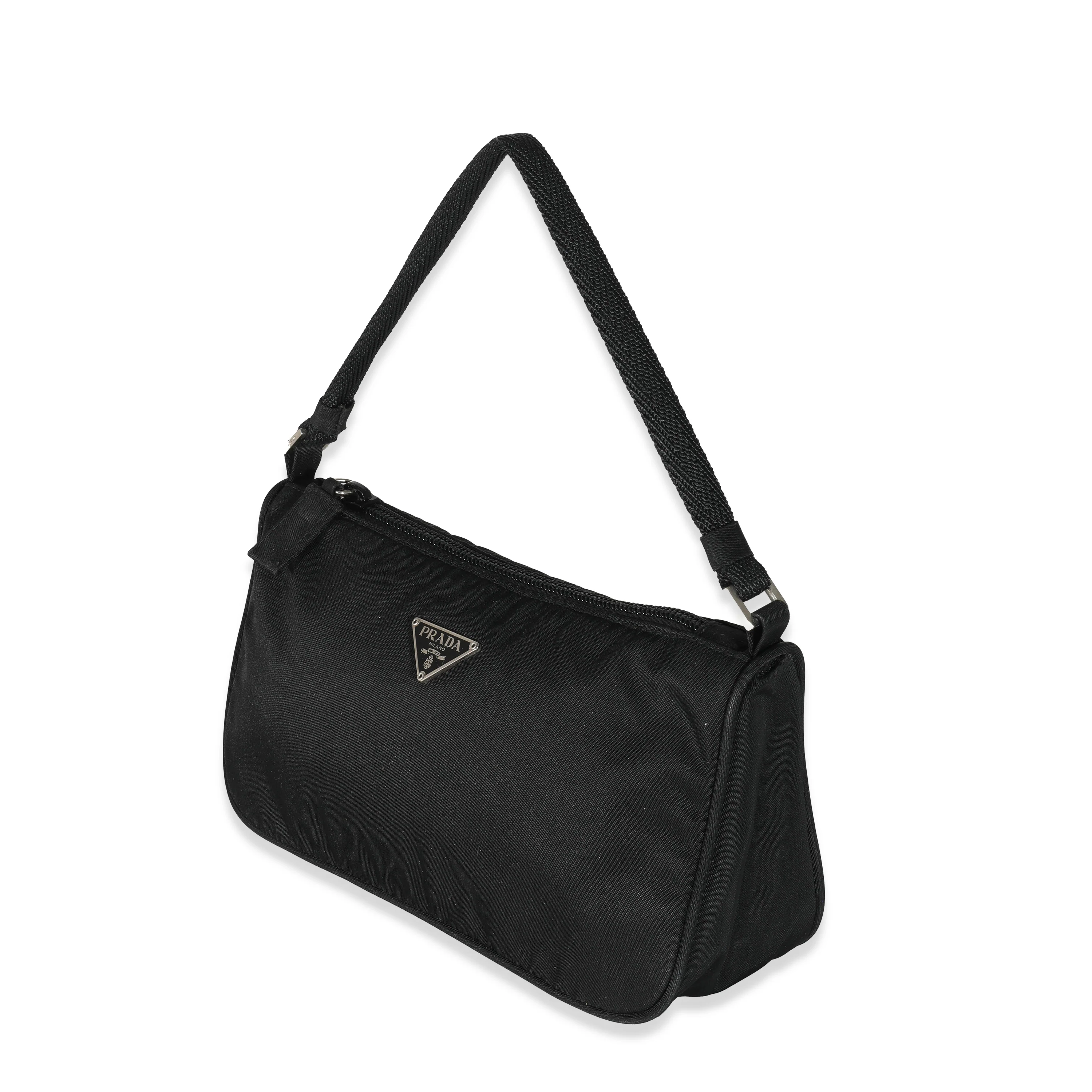 Prada Black Nylon Tessuto Pochette - Image 2