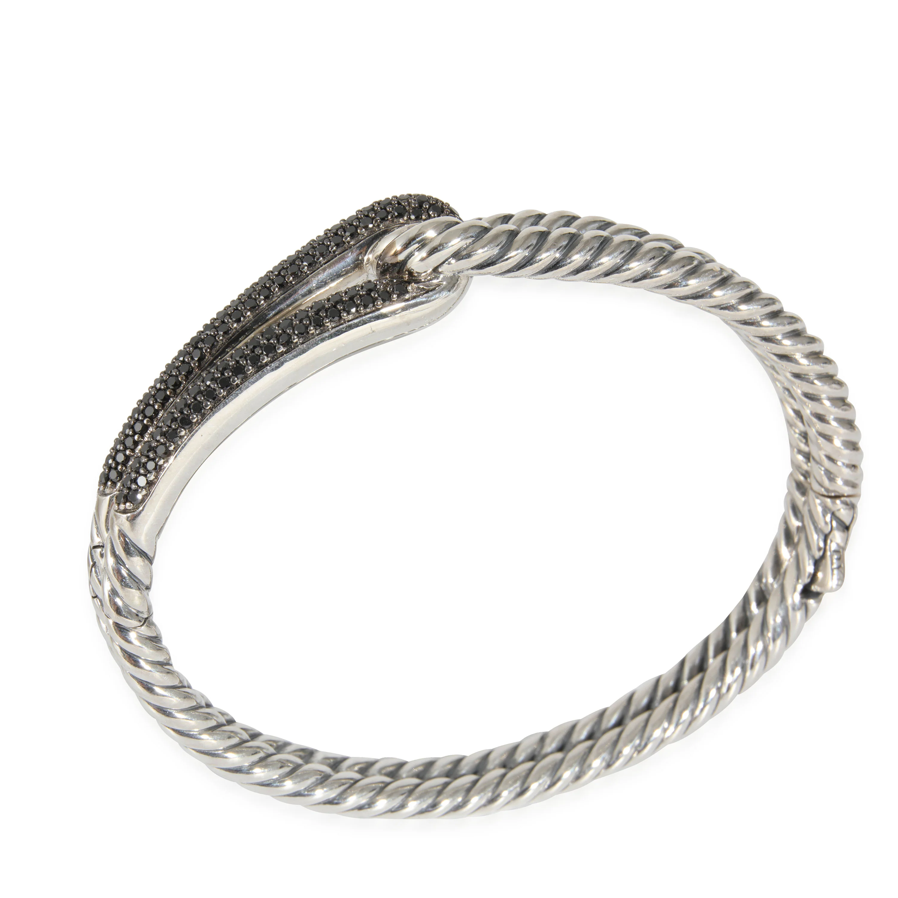 David Yurman Labyrinth Bracelet in Sterling Silver 0.84 CTW, X Small - Image 2