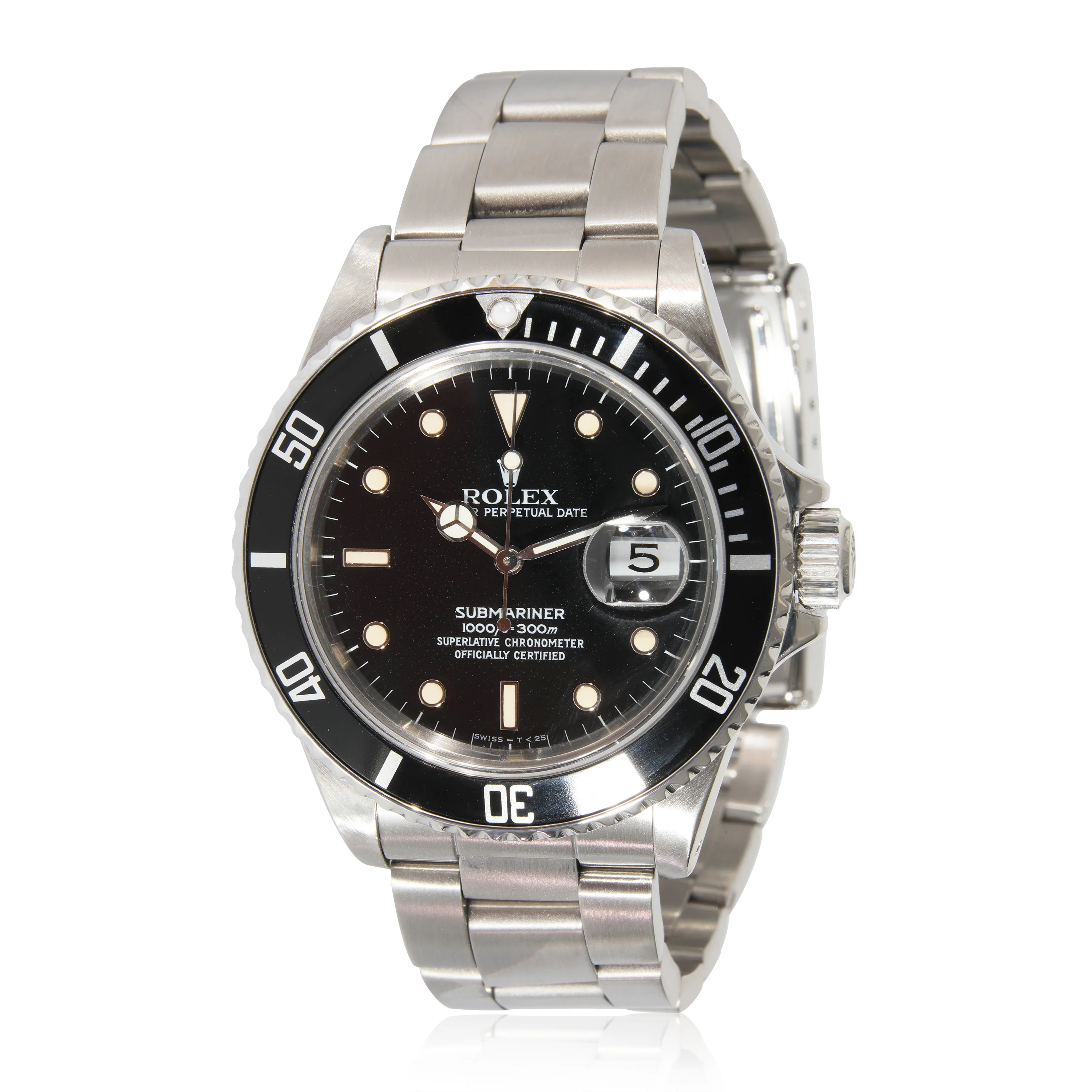 Rolex Submariner 168000 Mens Watch in  Stainless Steel