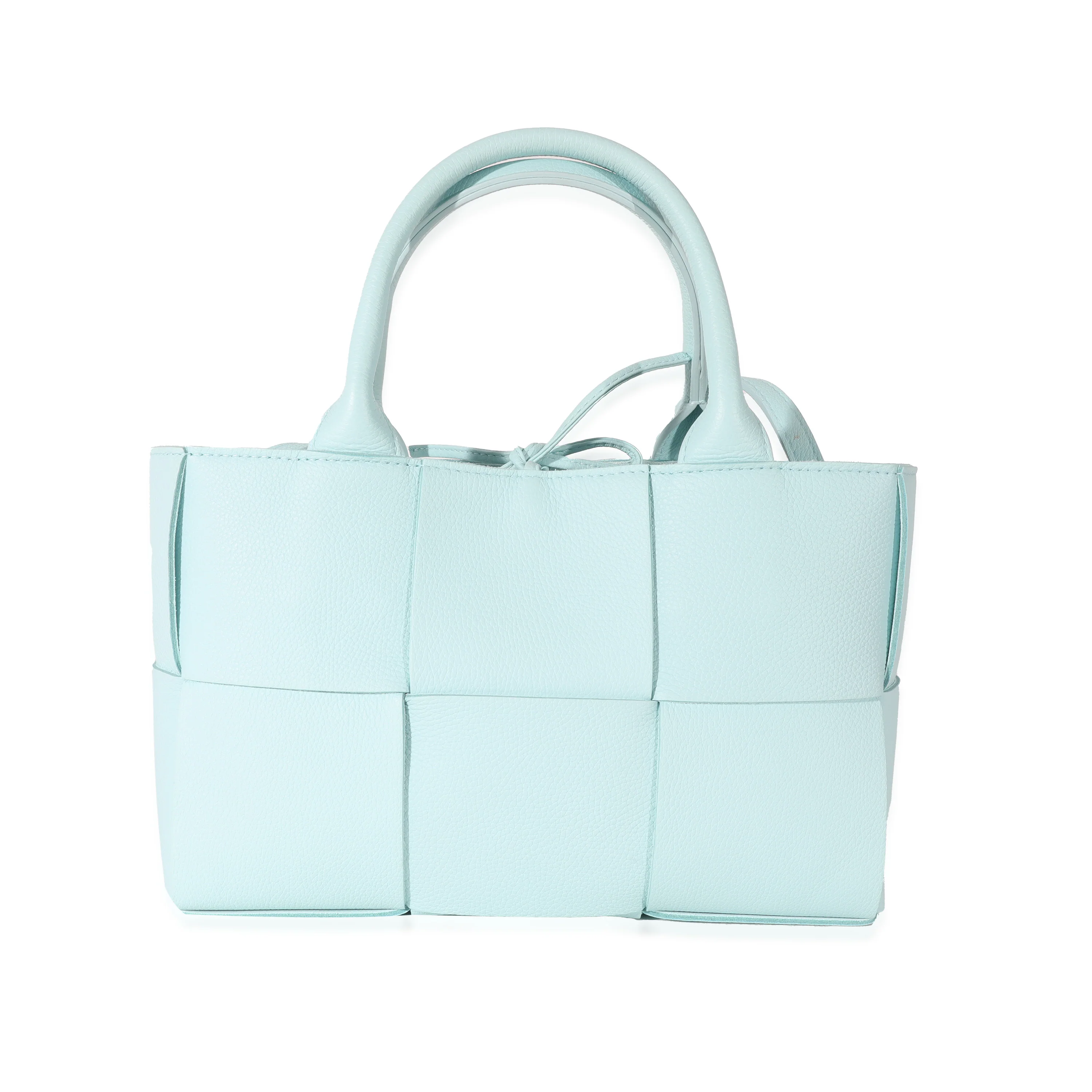 Bottega Veneta Pale Blue Grained Calfskin Mini Arco Tote Bag - Image 5