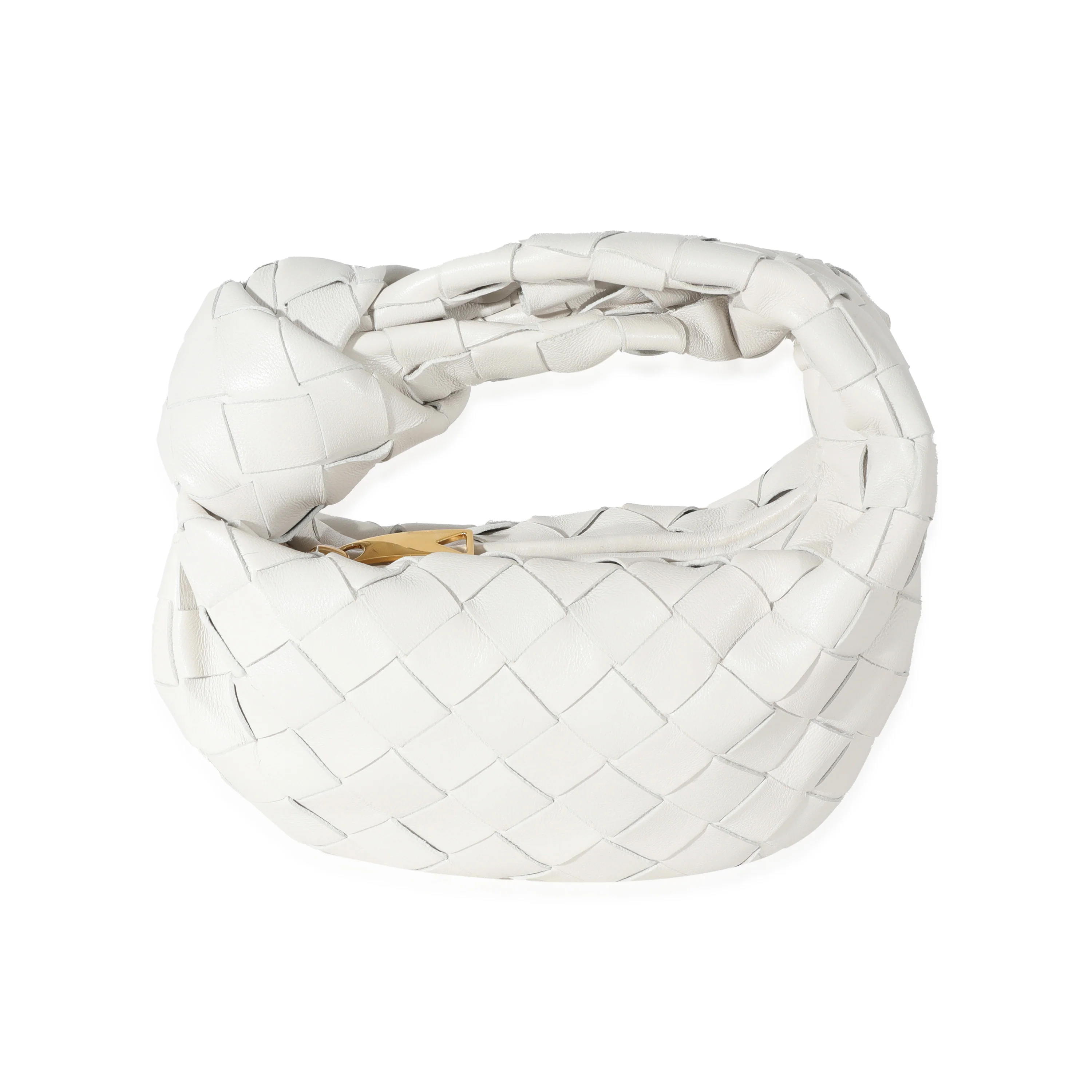 Bottega Veneta Chalk Intrecciato Lambskin Candy Jodie