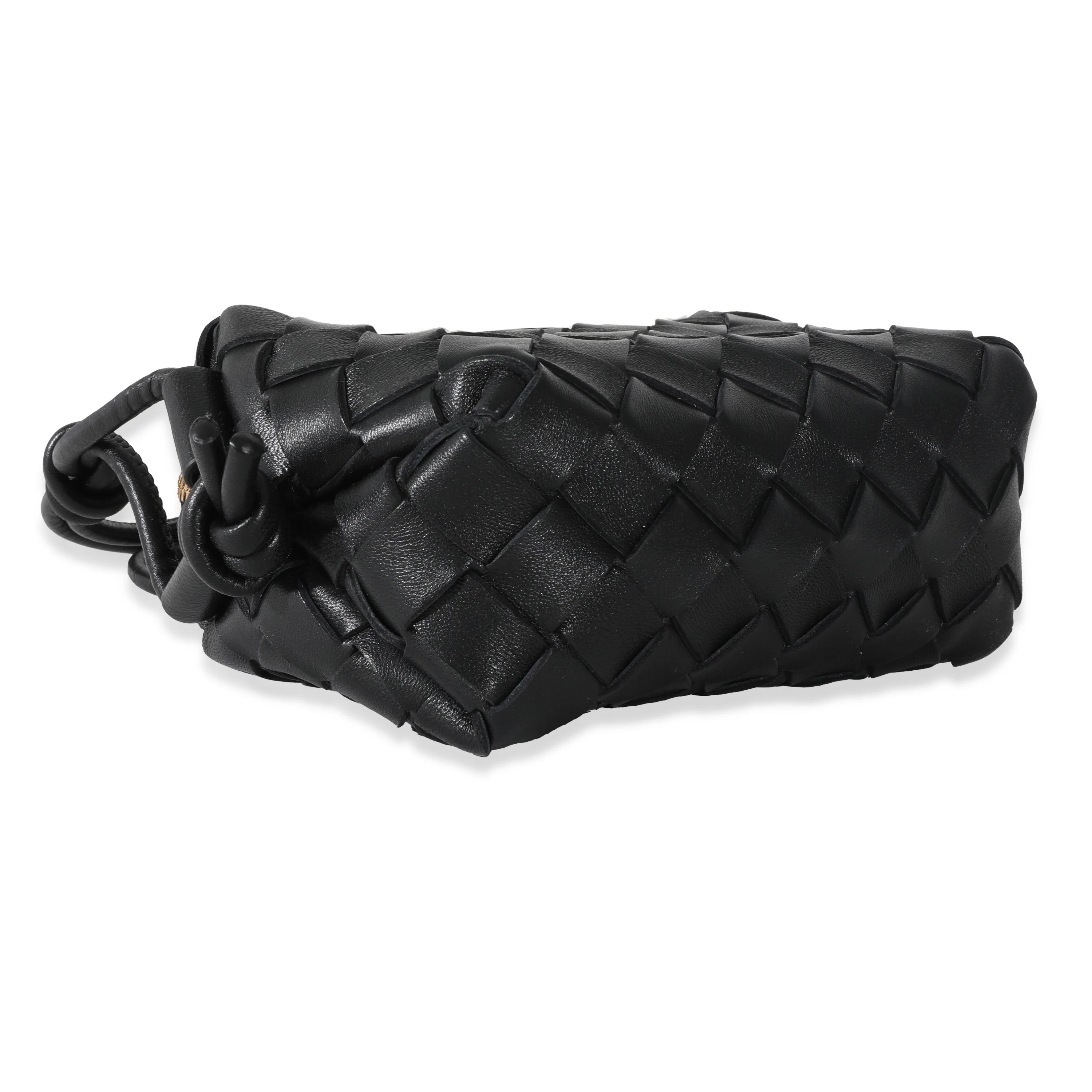 Bottega Veneta Black Intrecciato Candy Loop Camera Bag - Image 5