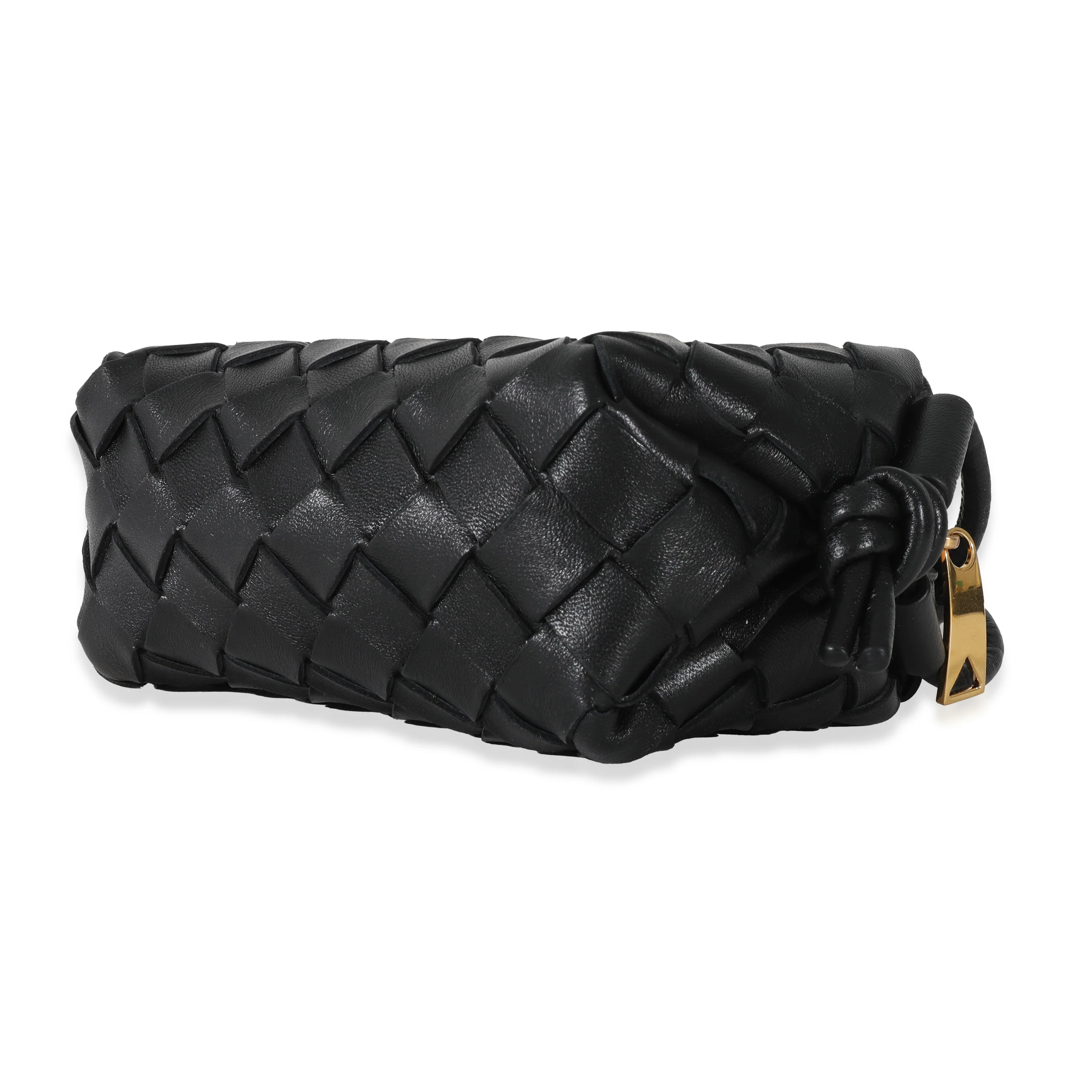 Bottega Veneta Black Intrecciato Candy Loop Camera Bag - Image 6