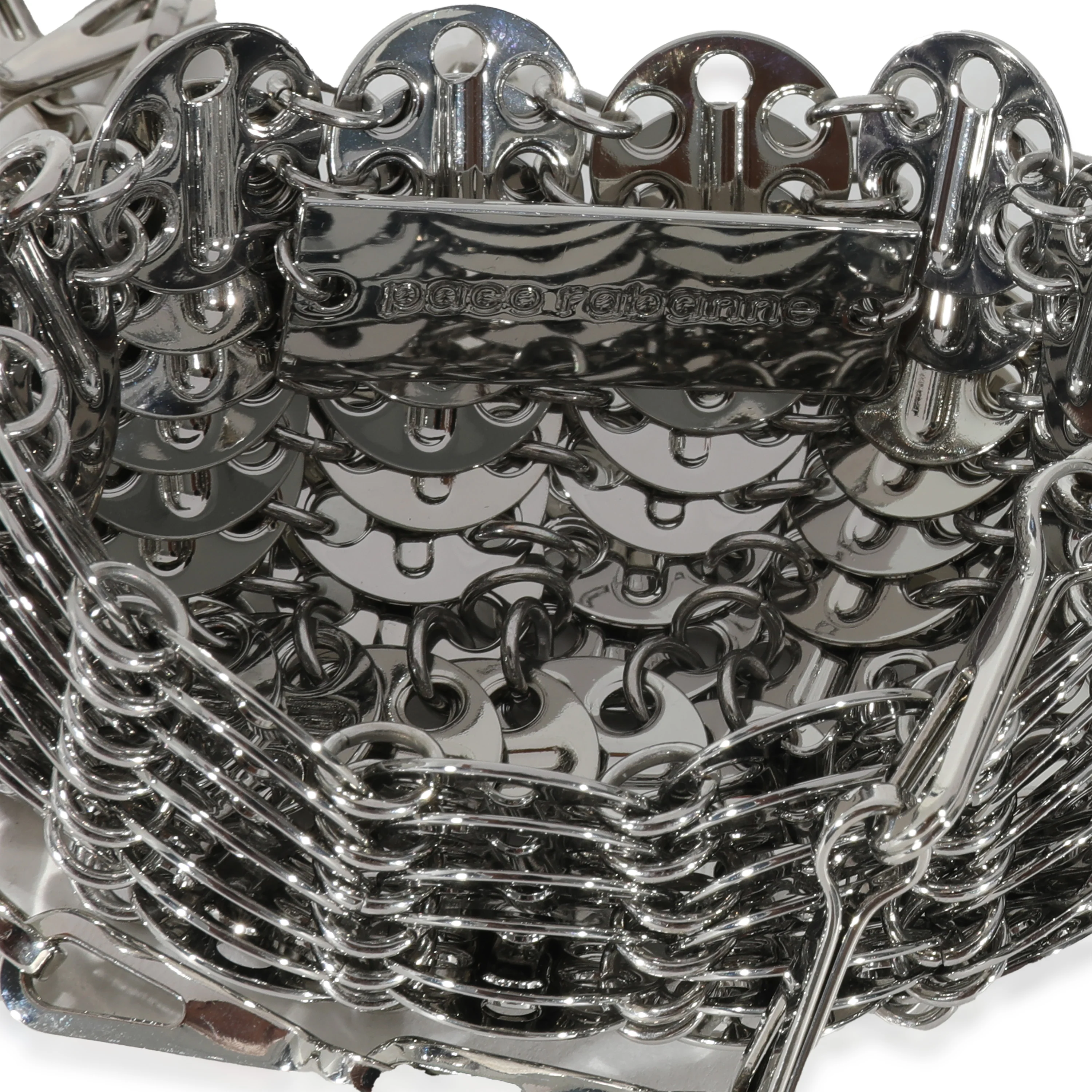 Paco Rabanne Silver Metal Micro 1969 Bag - Image 6