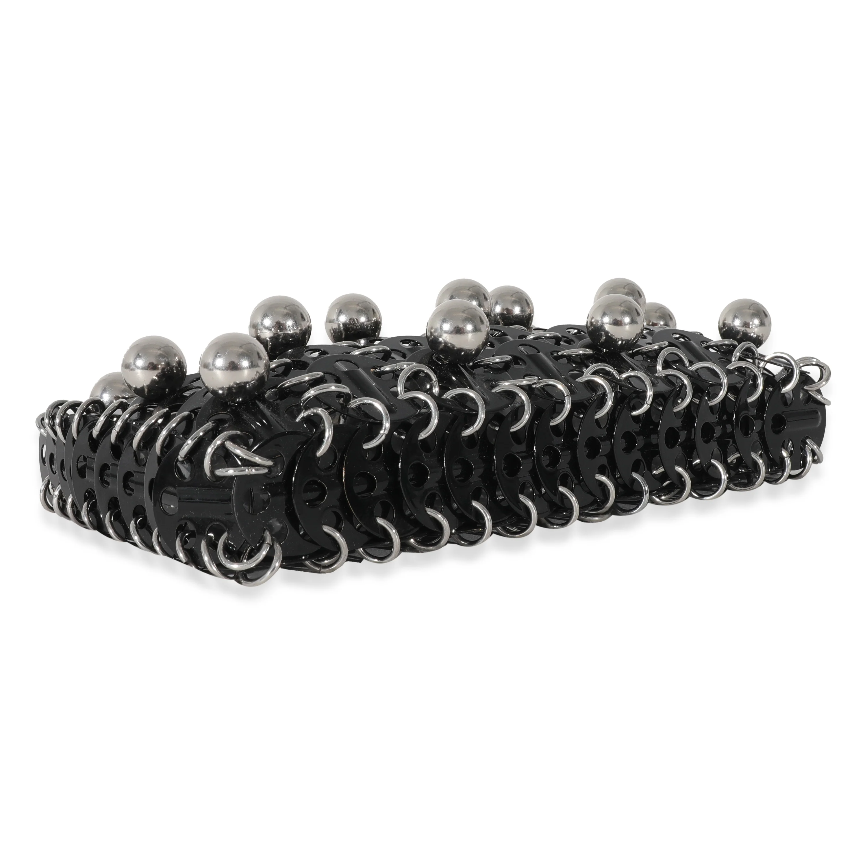 Paco Rabanne Black Metal Silver Bead Nano 1969 Bag - Image 6