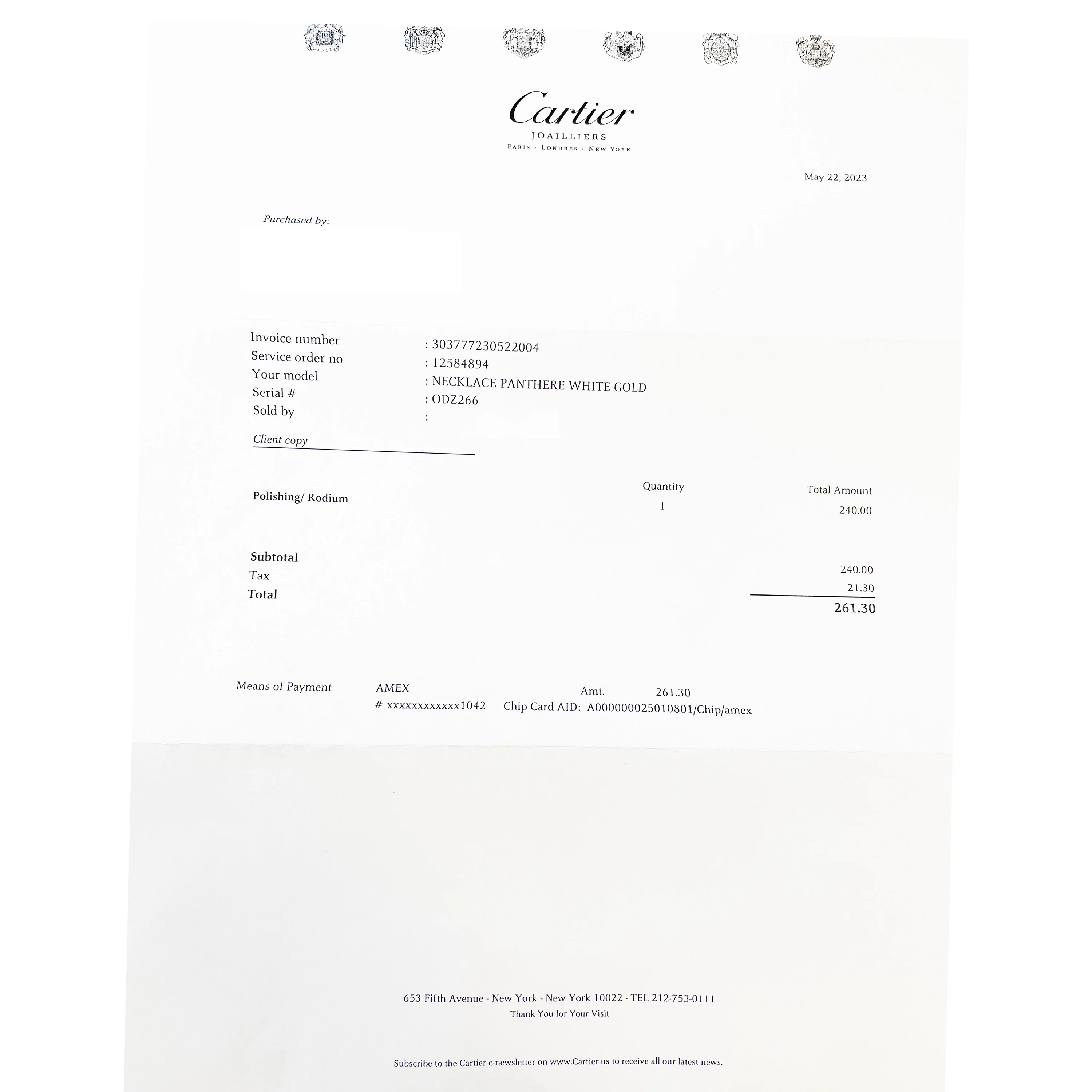 Cartier Panthère de Cartier Necklace in 18K White Gold 0.73 CTW - Image 4