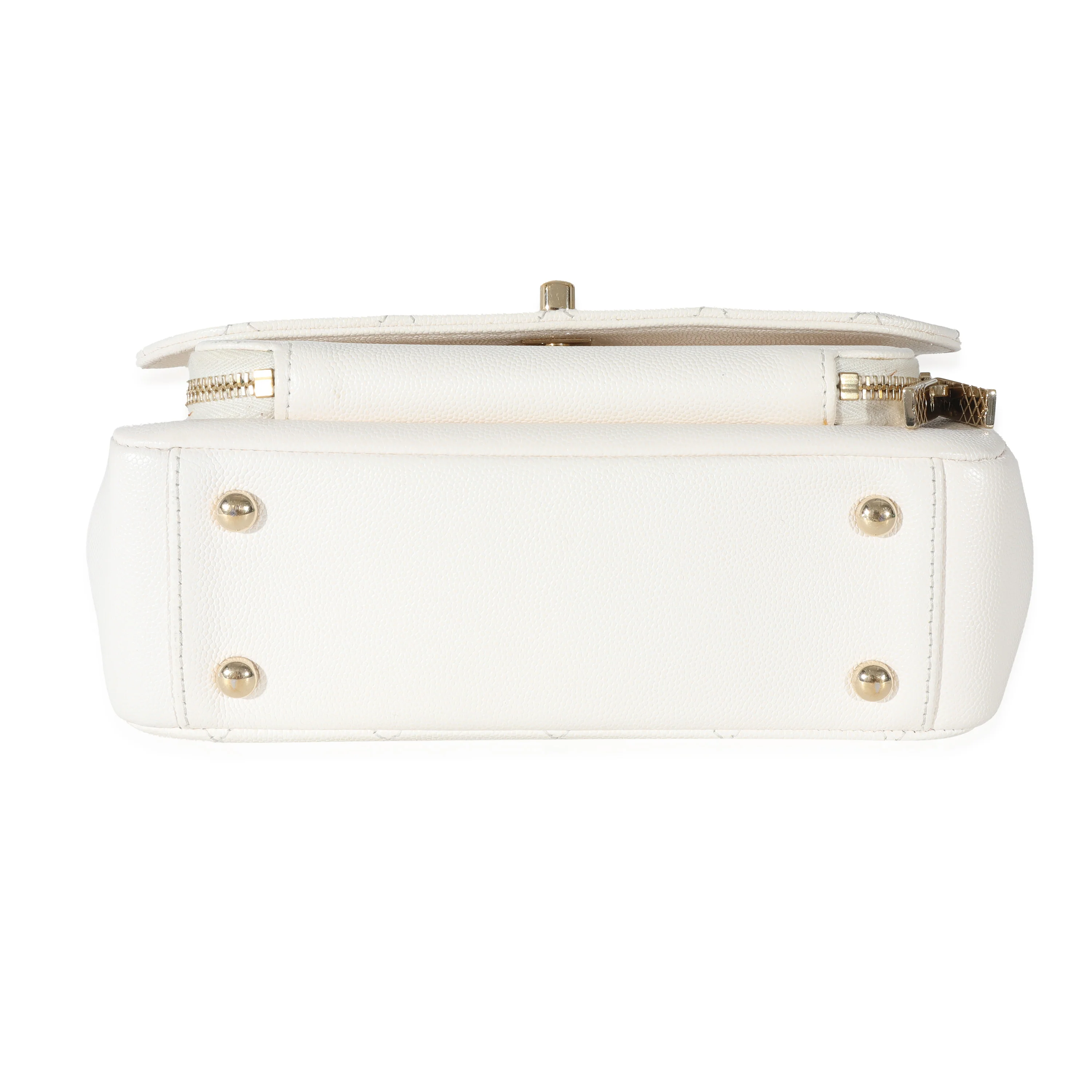 Chanel White Caviar Medium Business Affinity Flap Bag - Image 5