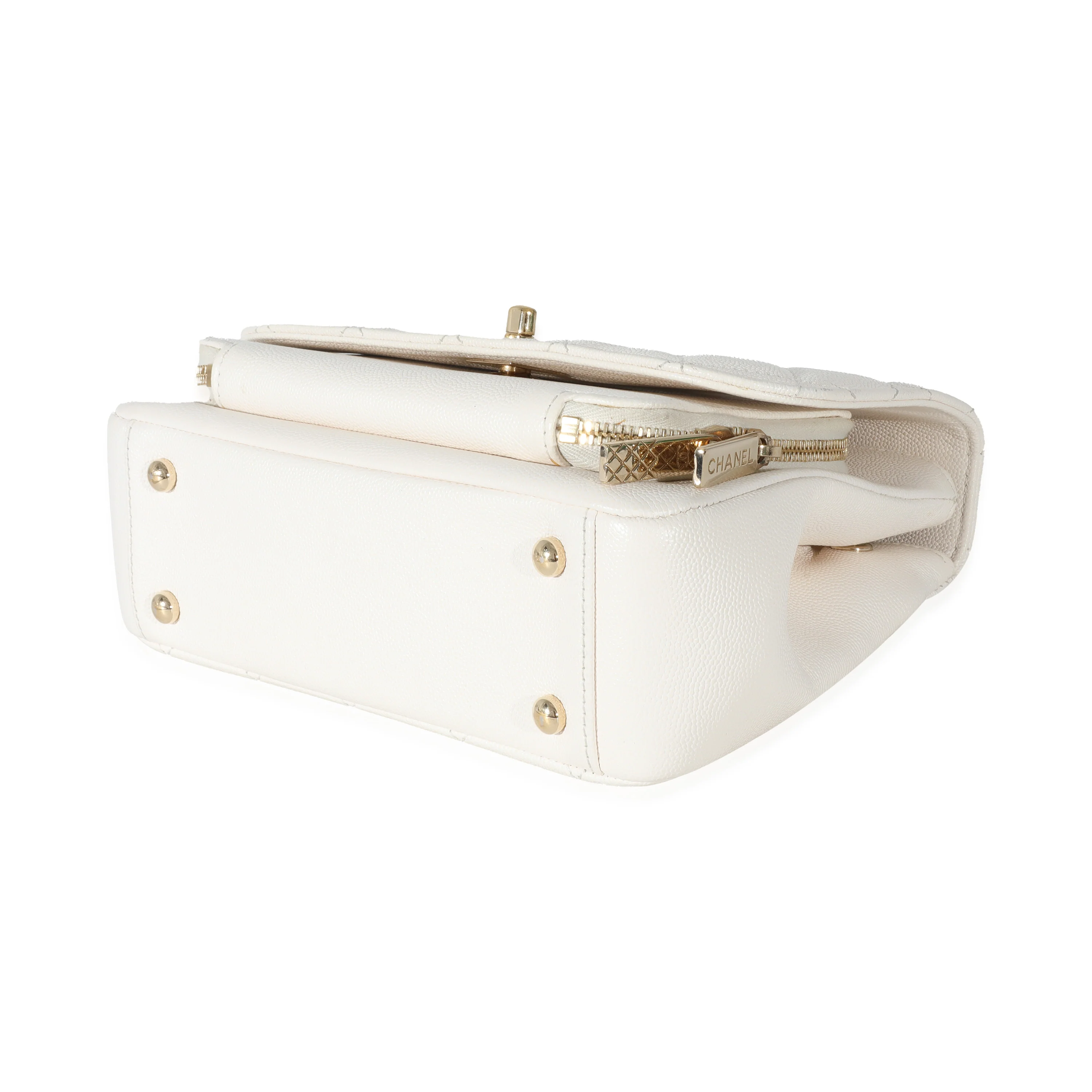 Chanel White Caviar Medium Business Affinity Flap Bag - Image 7