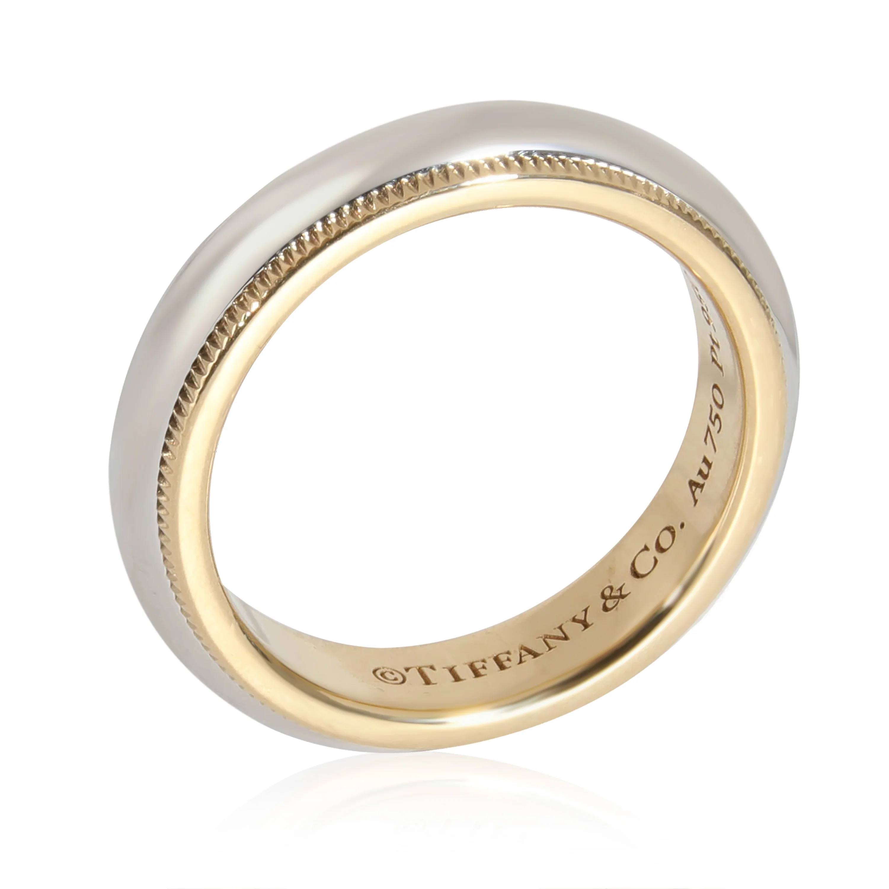 Tiffany & Co. Tiffany Together Wedding Band in 18k & 950 Yellow Gold/Platinum - Image 3