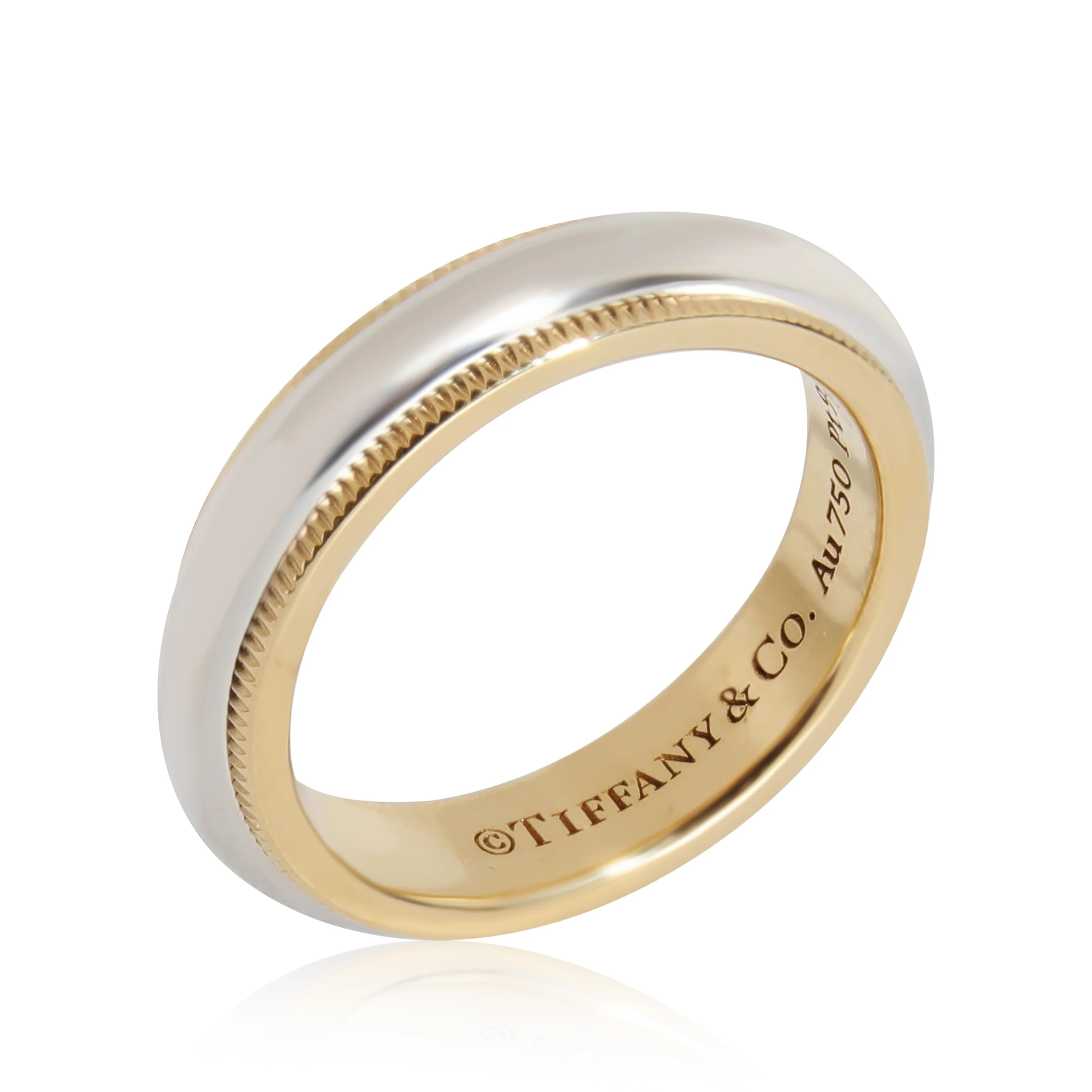 Tiffany & Co. Tiffany Together Wedding Band in 18k & 950 Yellow Gold/Platinum - Image 5