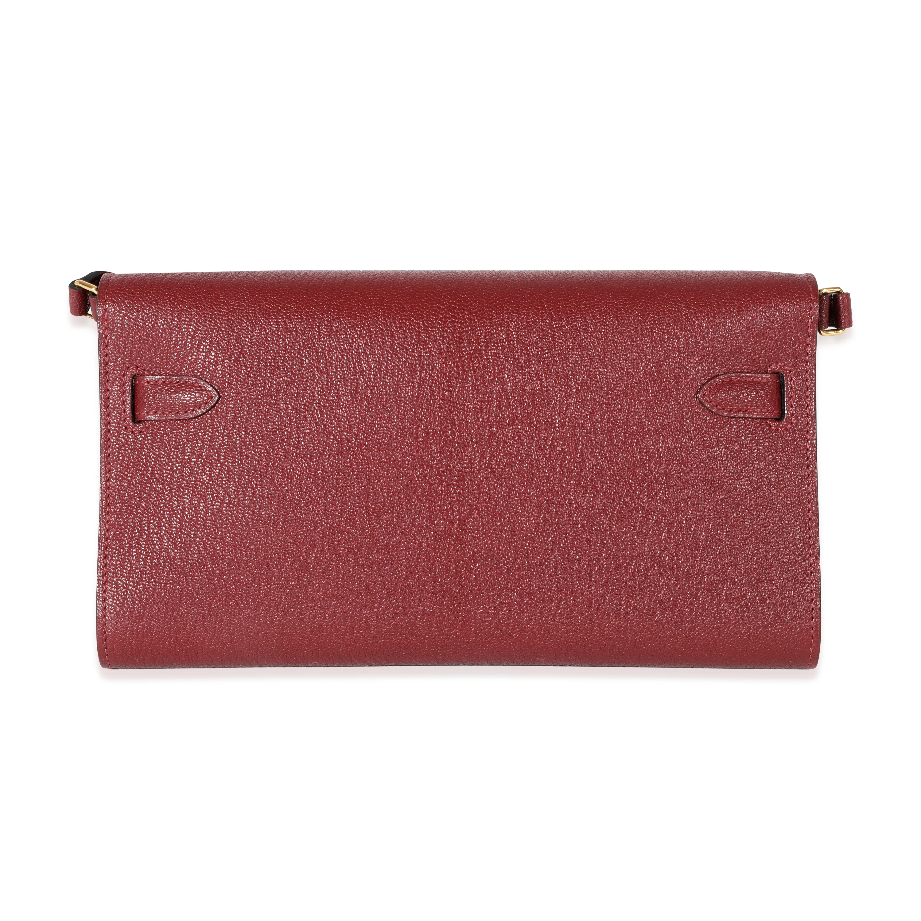 Hermes Rouge H Chevre Kelly To Go GHW - Image 3